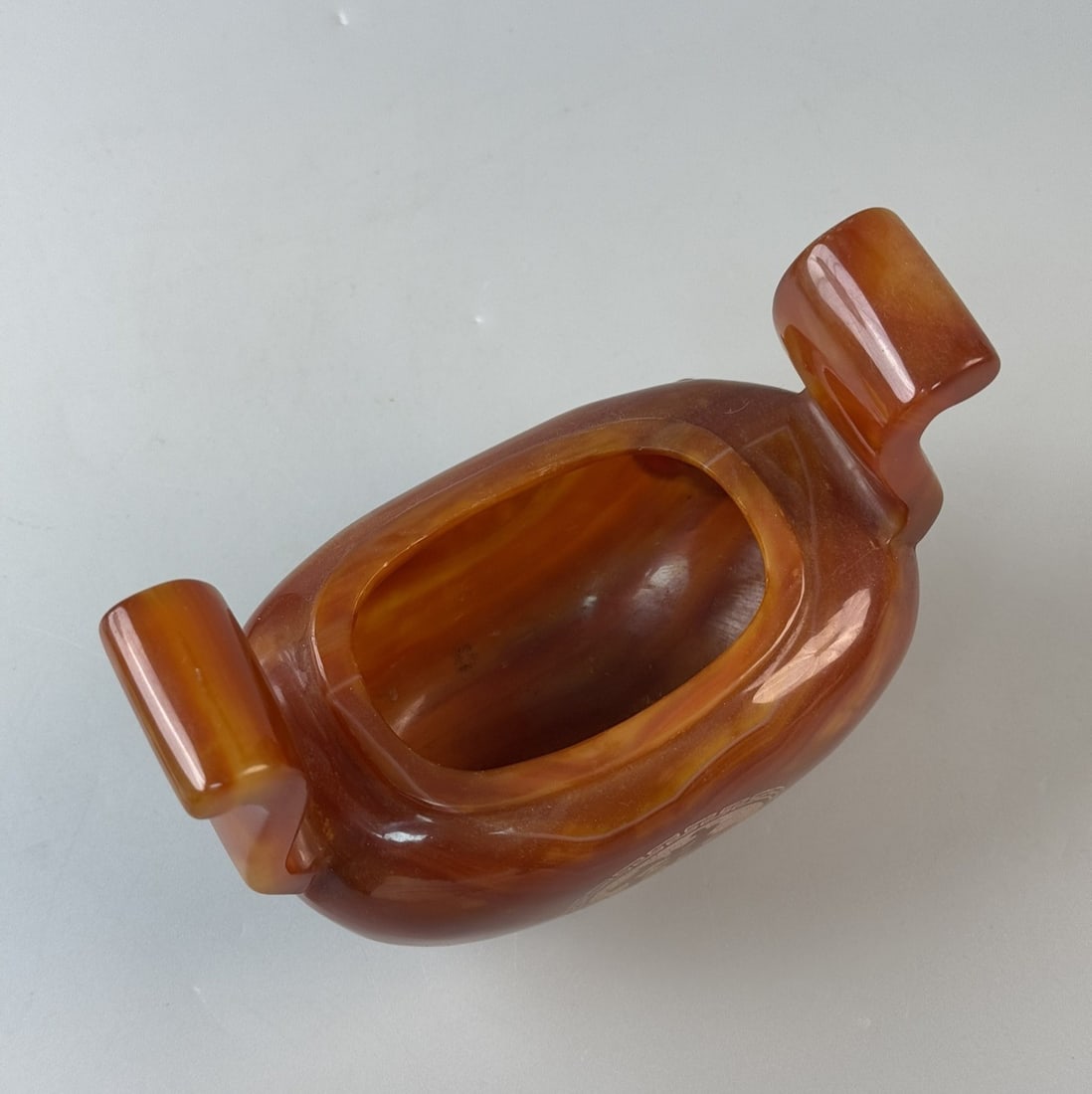 An Exquisite Agate Double-Ears Censer - 8