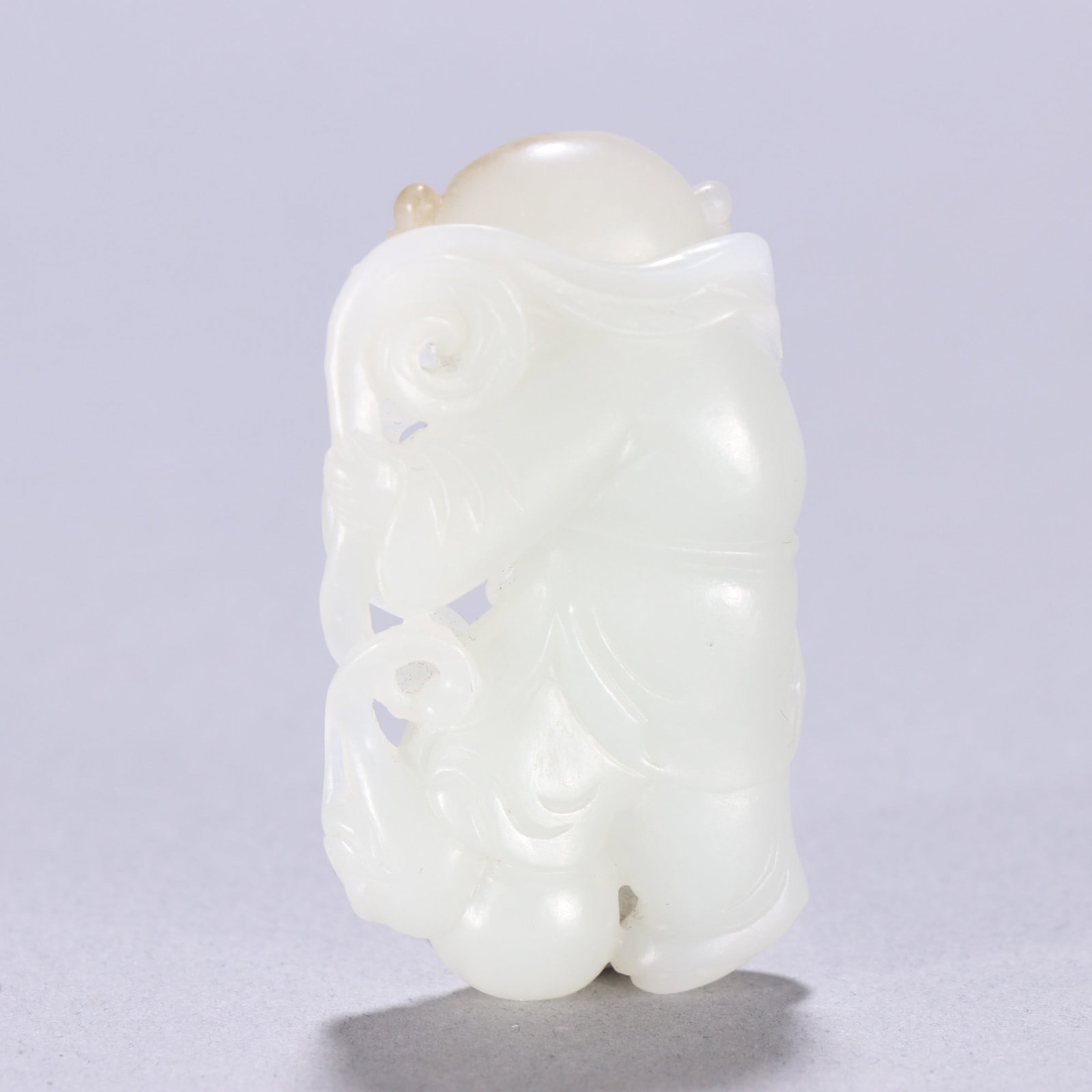 An Exquisite White Jade Figure Pattern Ornament - 5