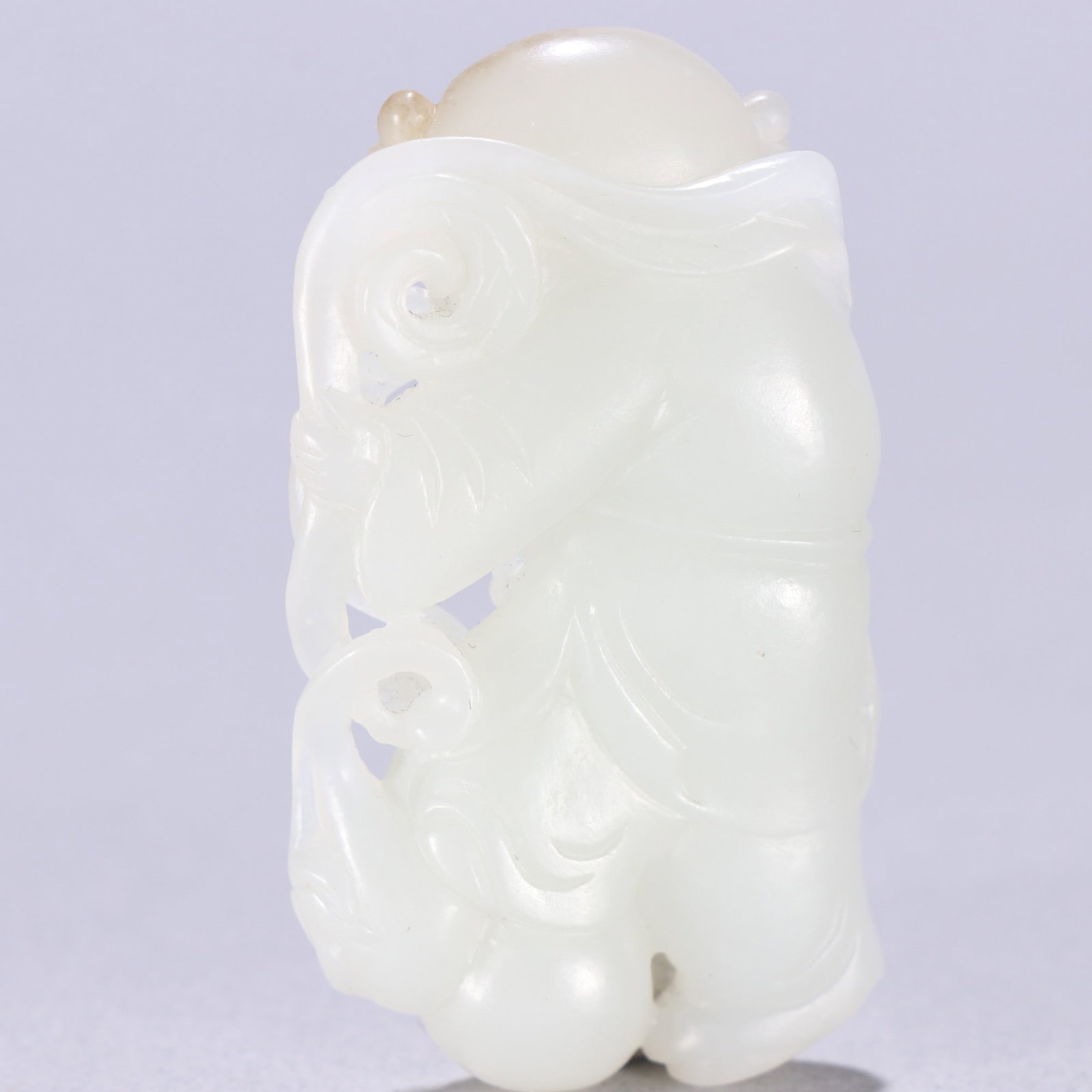 An Exquisite White Jade Figure Pattern Ornament - 6