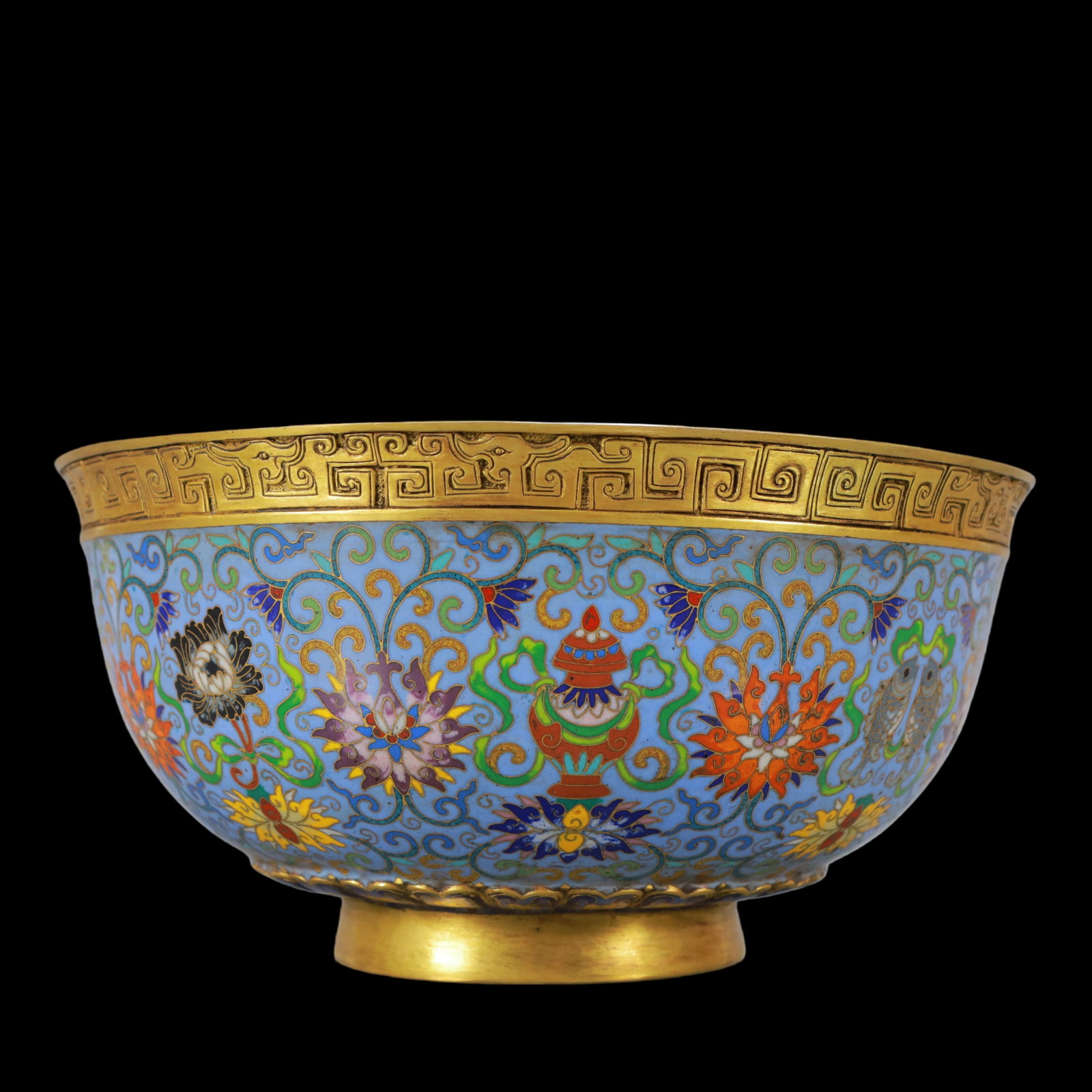 An Exquisite Cloisonne Eight Treasures Pattern Bowl - 3