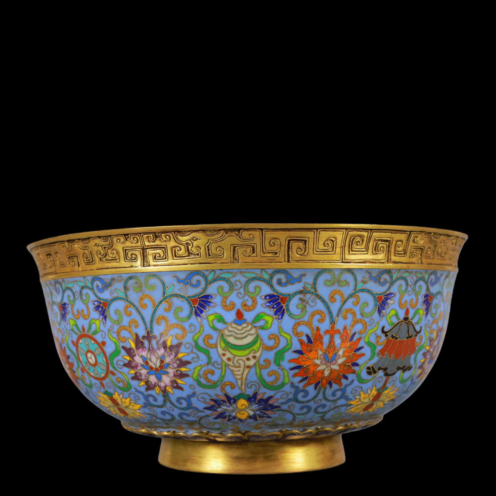 An Exquisite Cloisonne Eight Treasures Pattern Bowl - 5