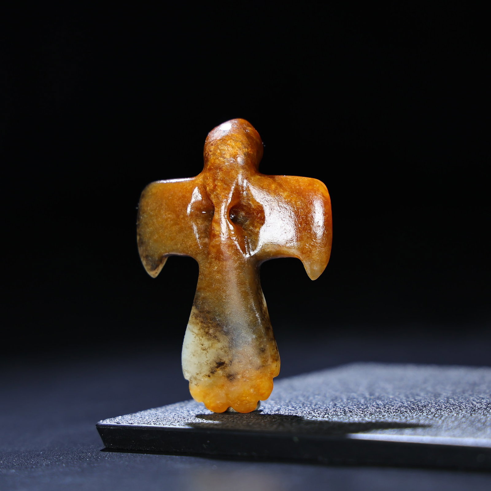 An Exquisite White Jade Eagle Pendant - 5