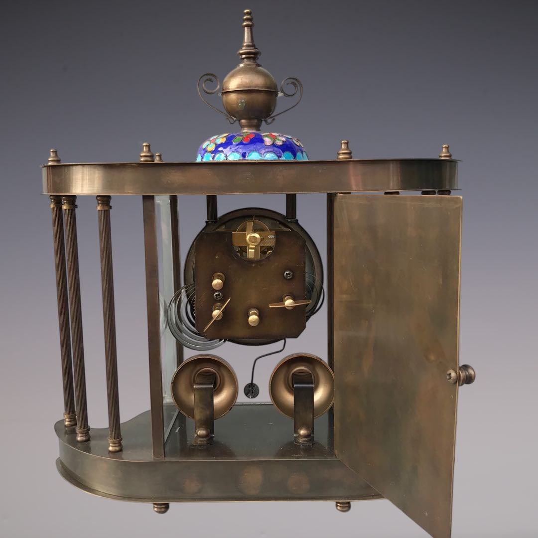 An Exquisite Bronze Lotus Pattern Clock - 7