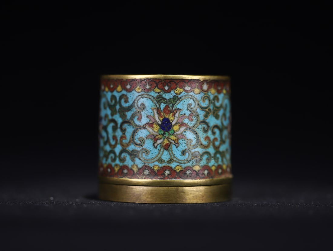 An Exquisite Cloisonne Lotus Pattern Box - 4