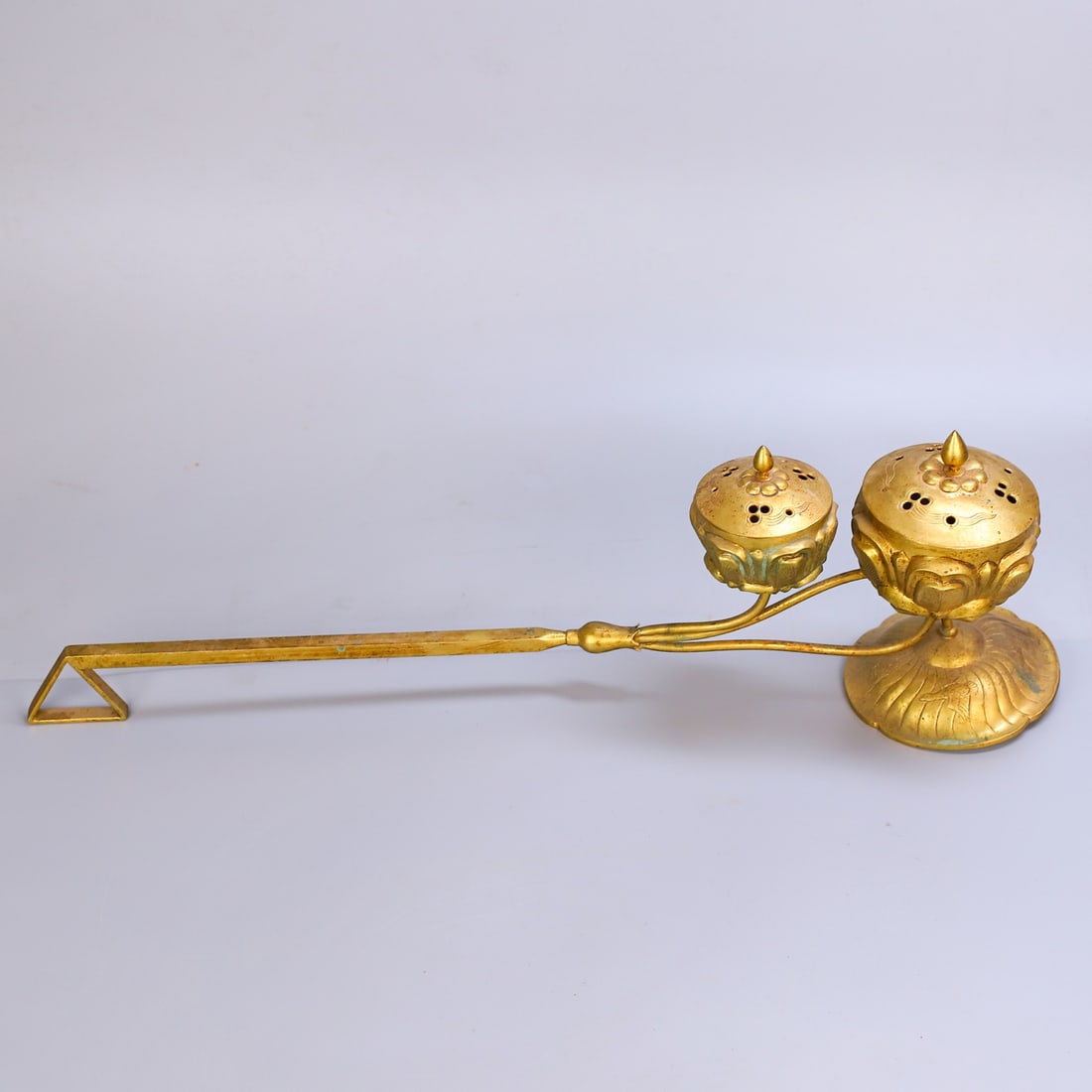 An Exquisite Gilt Bronze Censer - 10