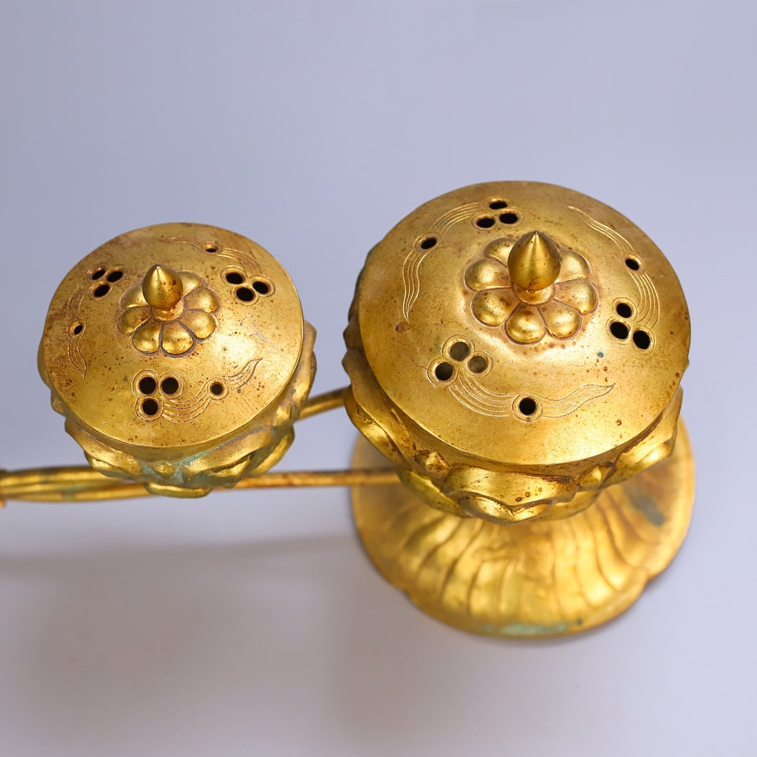 An Exquisite Gilt Bronze Censer - 2
