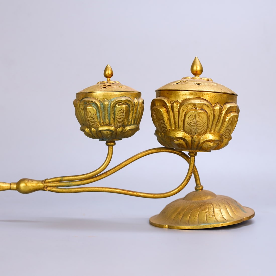 An Exquisite Gilt Bronze Censer - 9