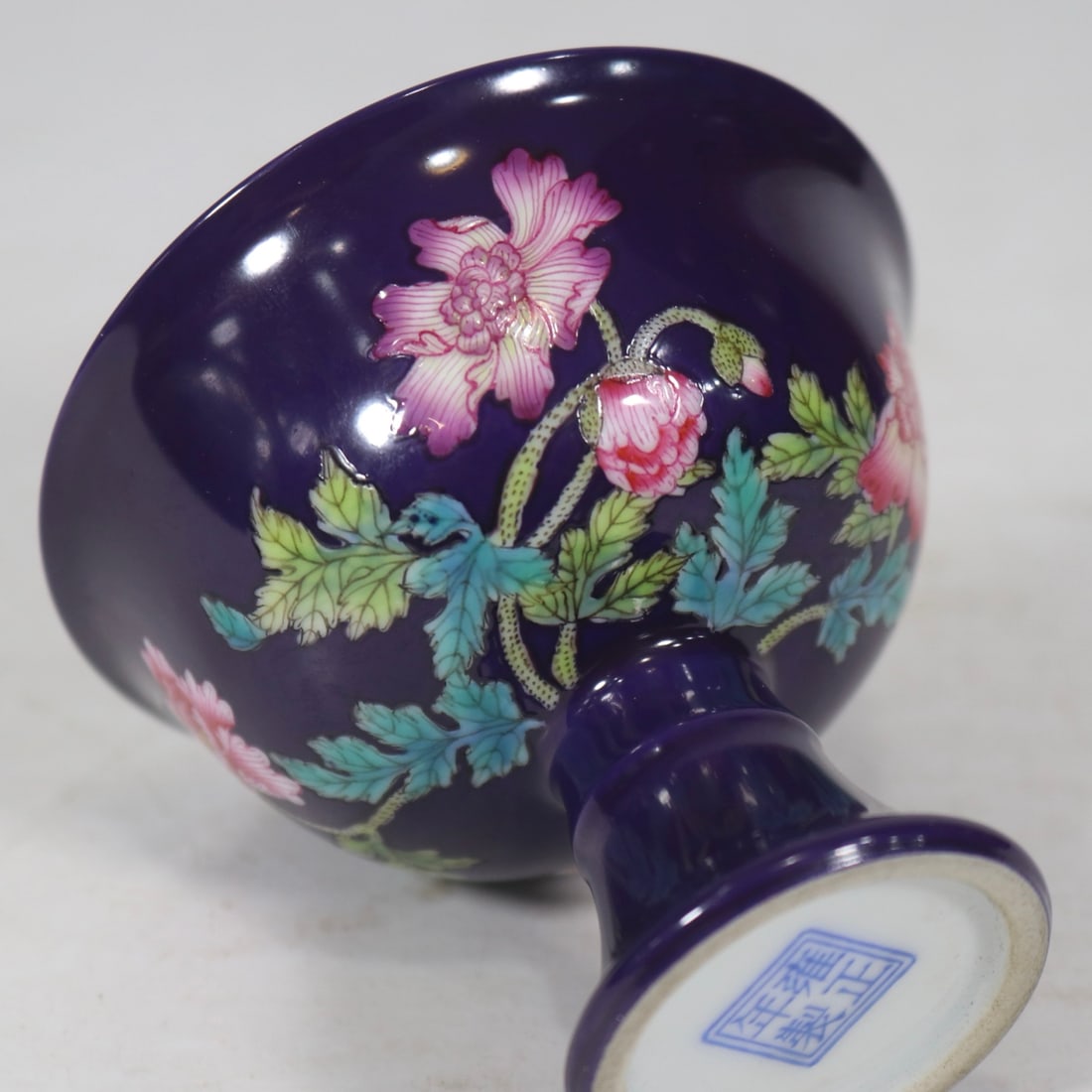 An Exquisite Enamel Flower Pattern Cup - 9