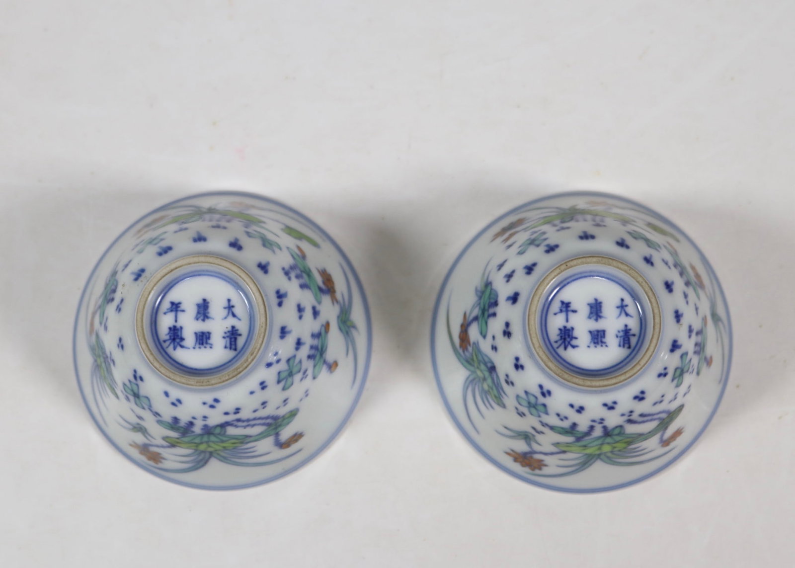 An Exquisite Doucai Flower Pattern Cup - 9
