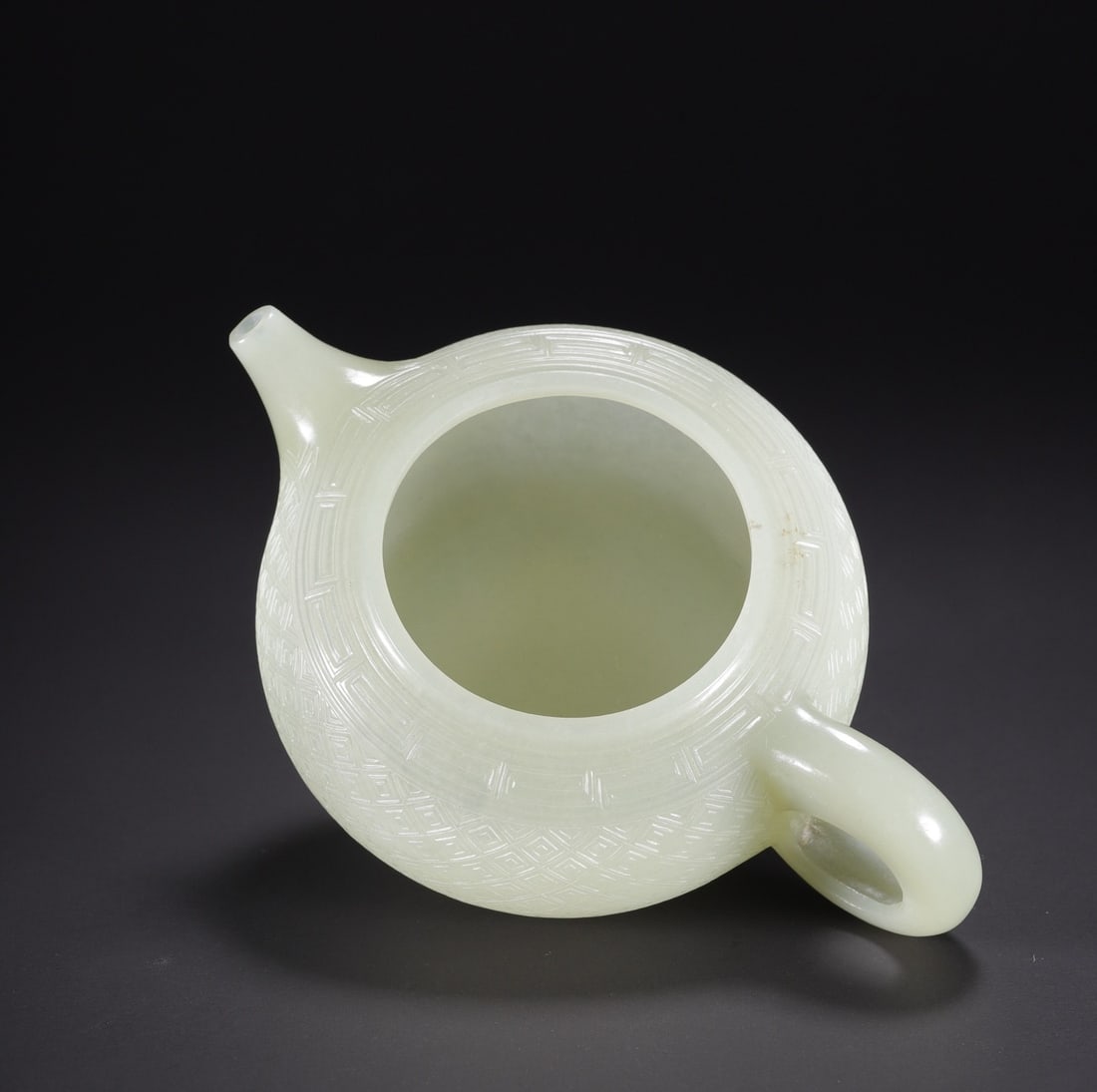 An Exquisite White Jade Teapot - 6