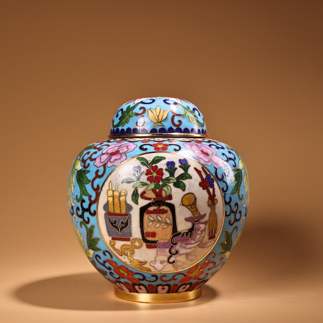 An Exquisite Cloisonne Lotus Pattern Jar - 3