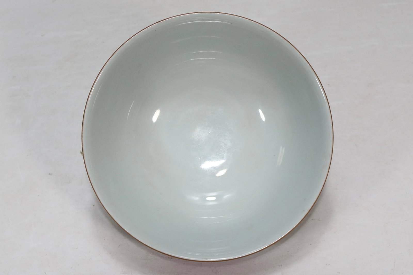 An Exquisite Ruby Red-Glazed Flower Pattern with poem Bowl - 7