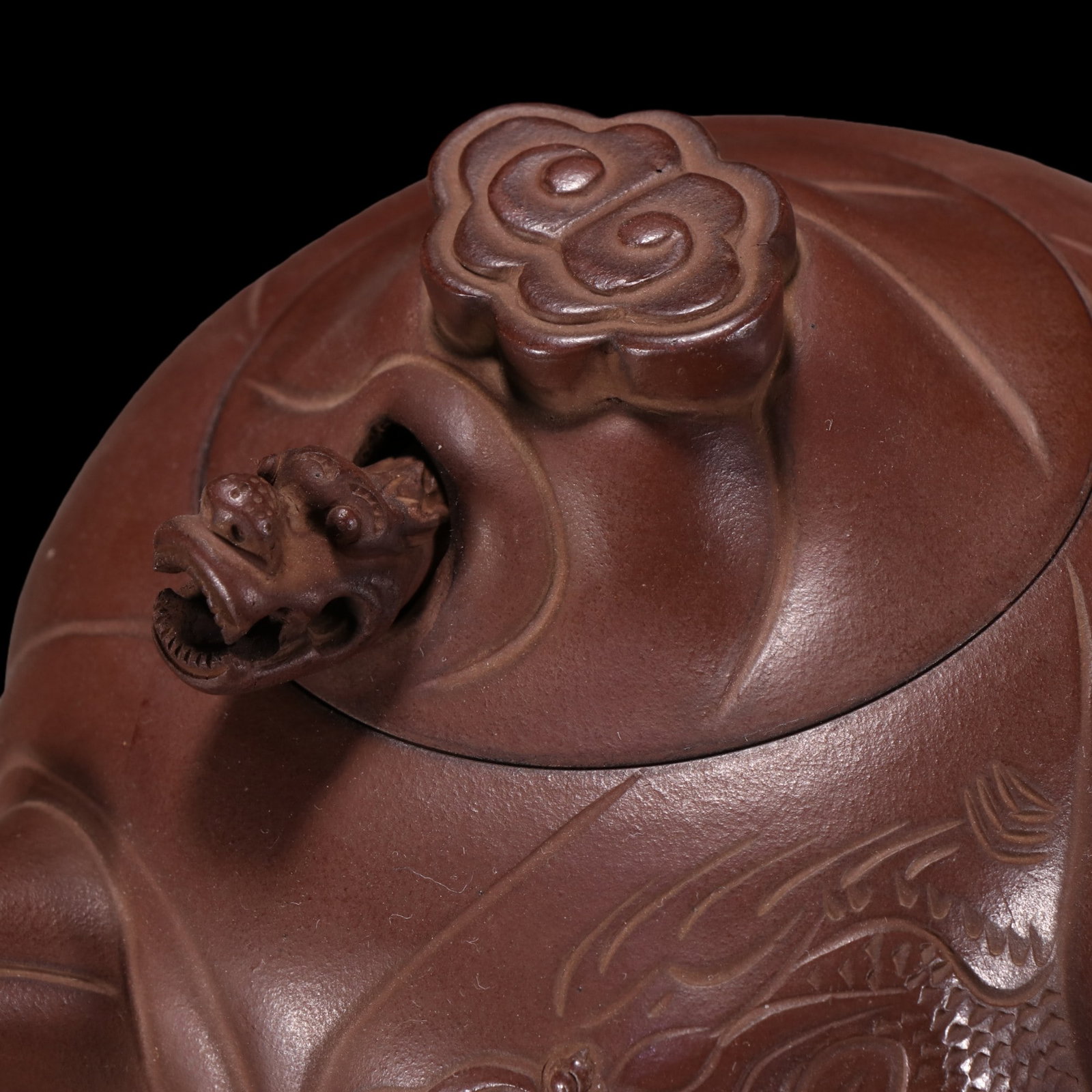 An Exquisite Purple Sands Dragon Pattern Teapot - 6