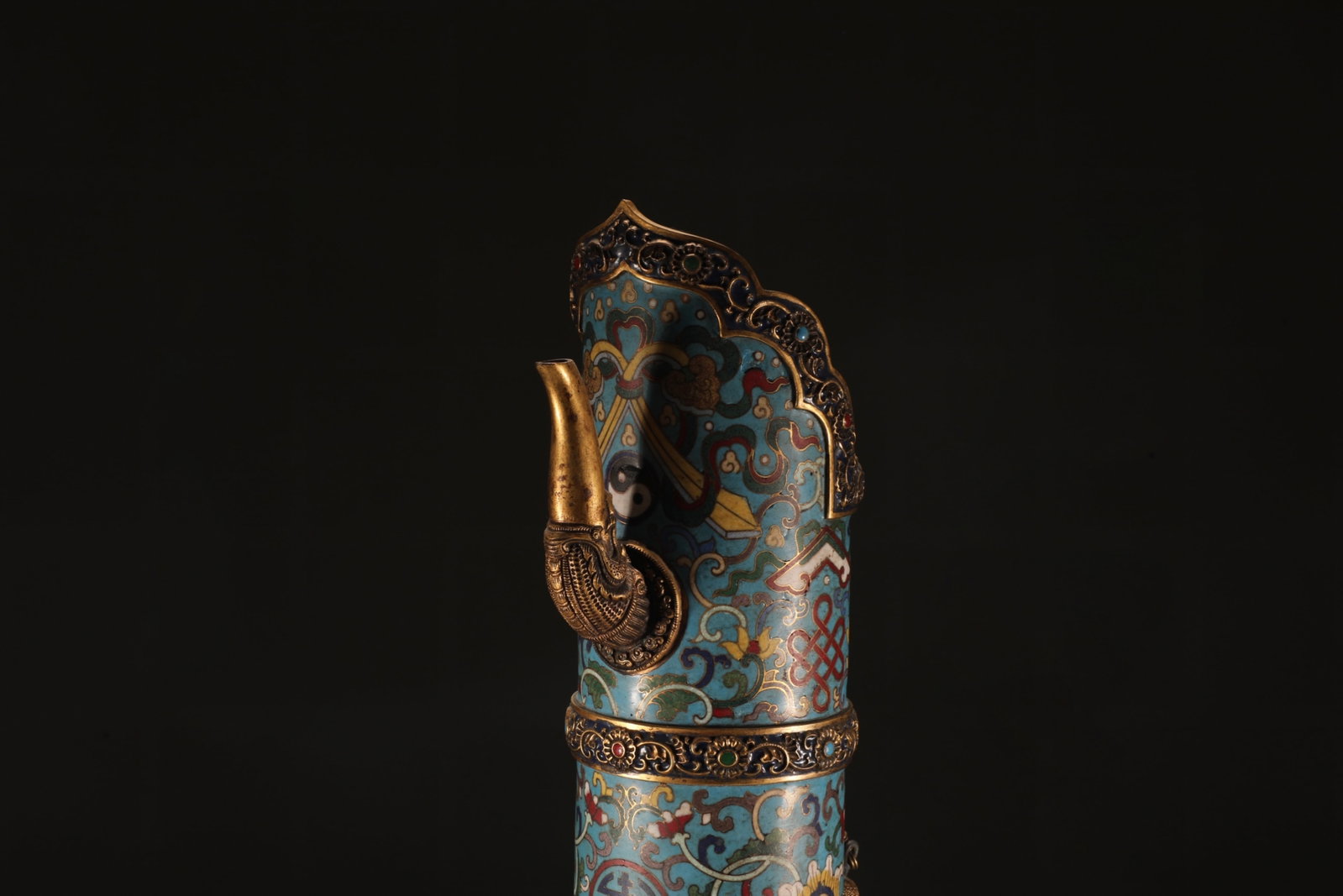 An Exquisite Cloisonne Lotus Pattern Pot - 2