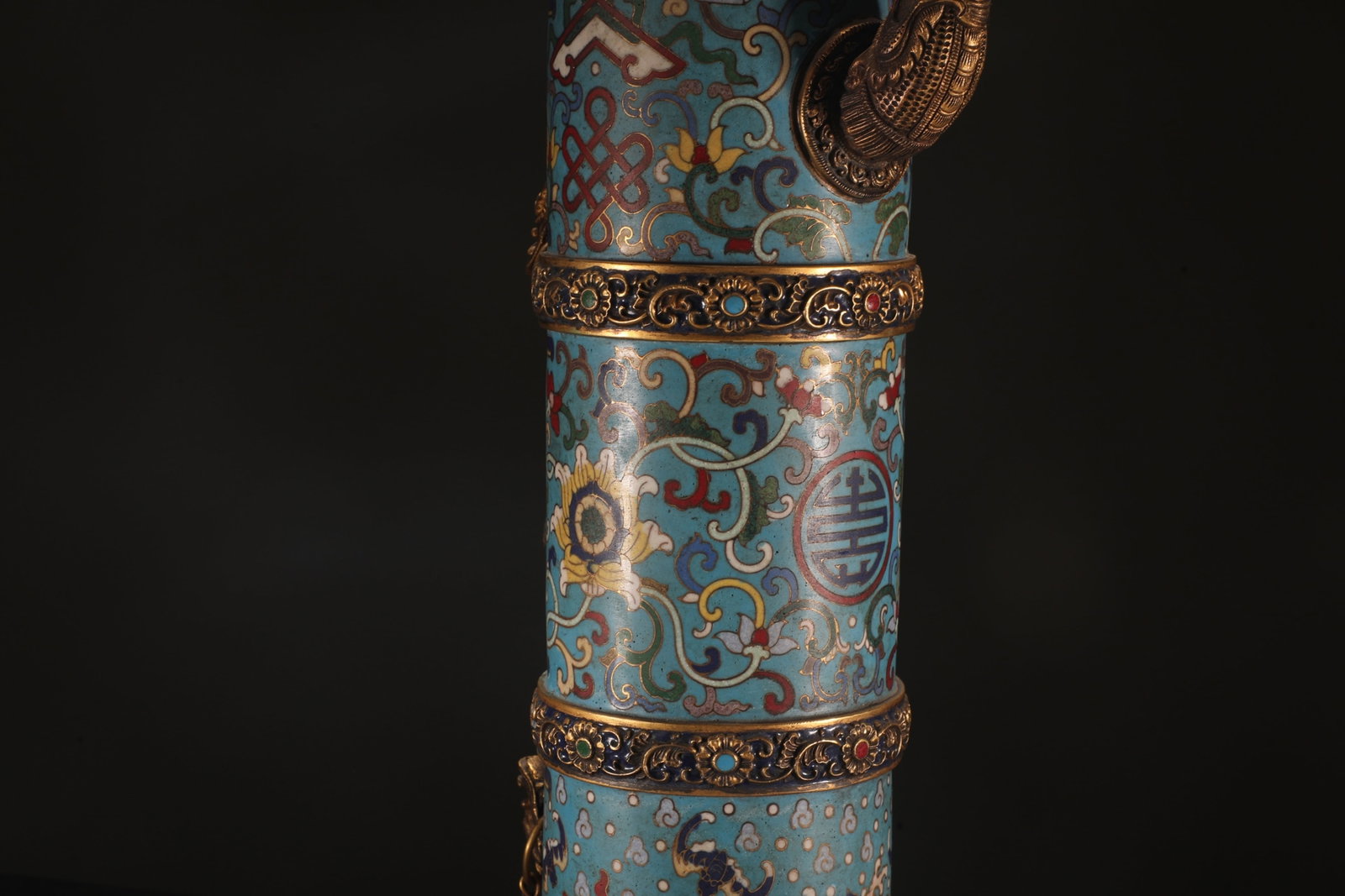 An Exquisite Cloisonne Lotus Pattern Pot - 3