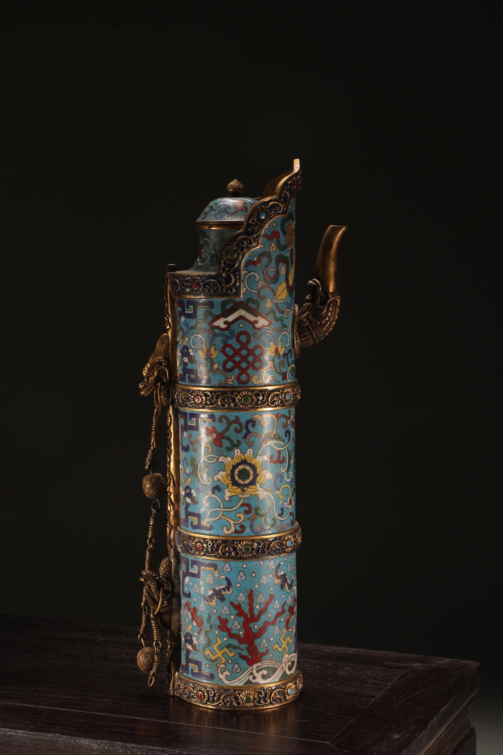 An Exquisite Cloisonne Lotus Pattern Pot - 5