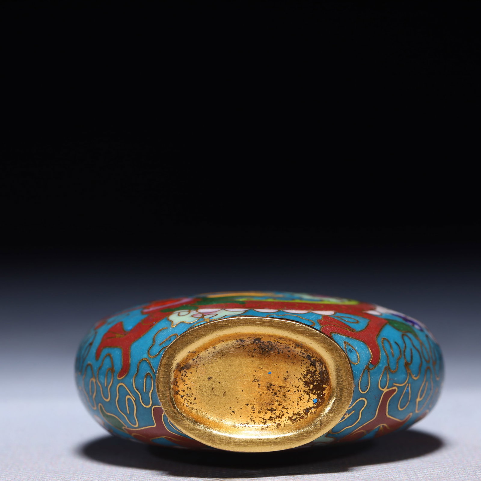 An Exquisite Cloisonne Auspicious Cloud and Dragon Pattern Snuff Bottle - 9