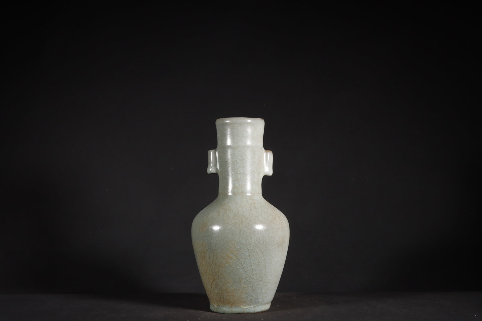 An Exquisite Guan yao Celadon Glazed Double-Ears Pot - 6