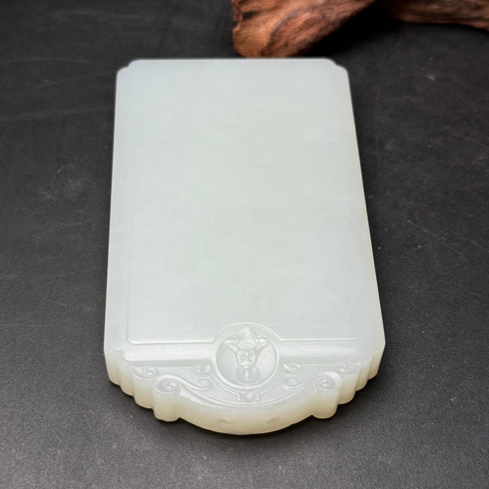 An Exquisite White Jade Pendant - 7