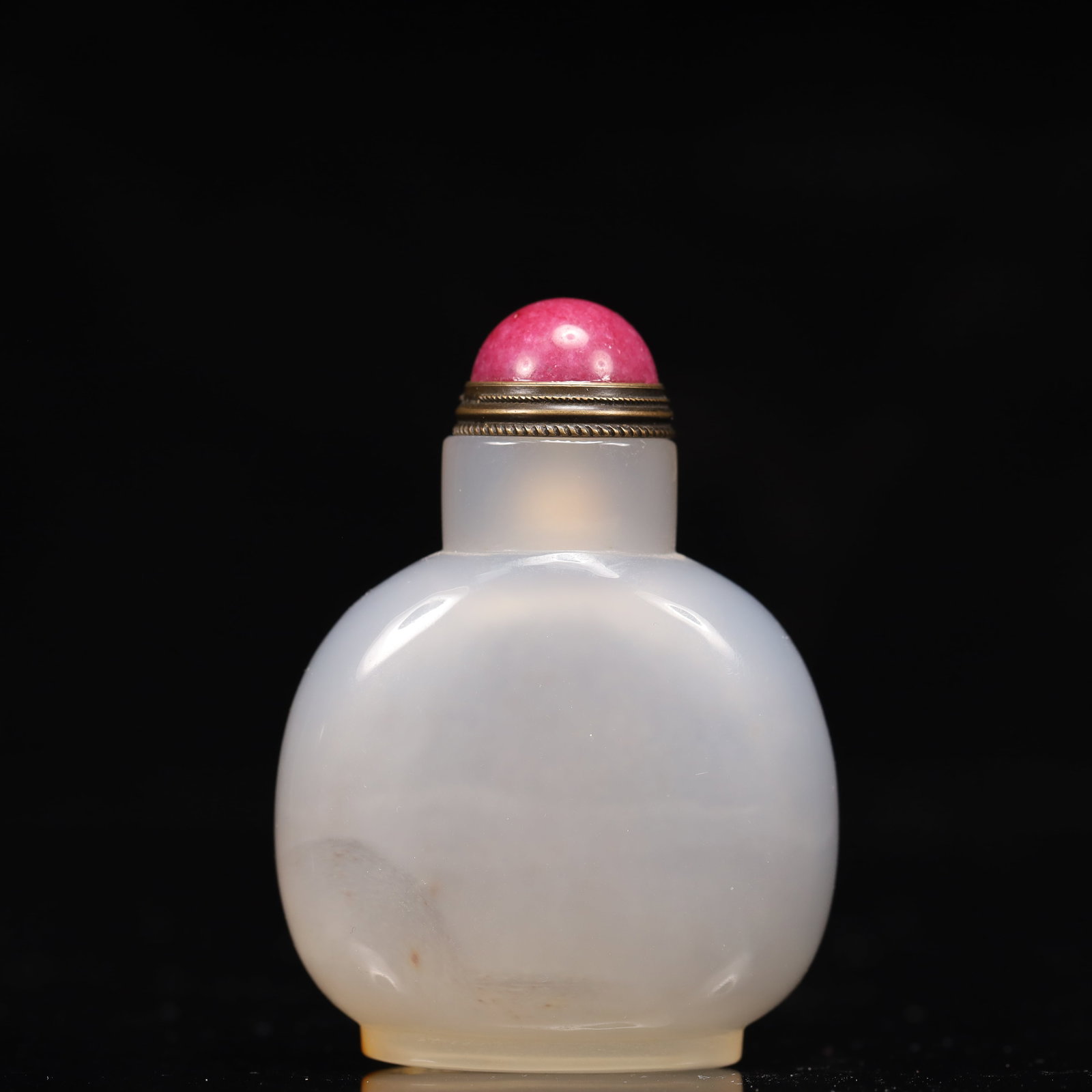 An Exquisite Agate Rooster Pattern Snuff Bottle - 5