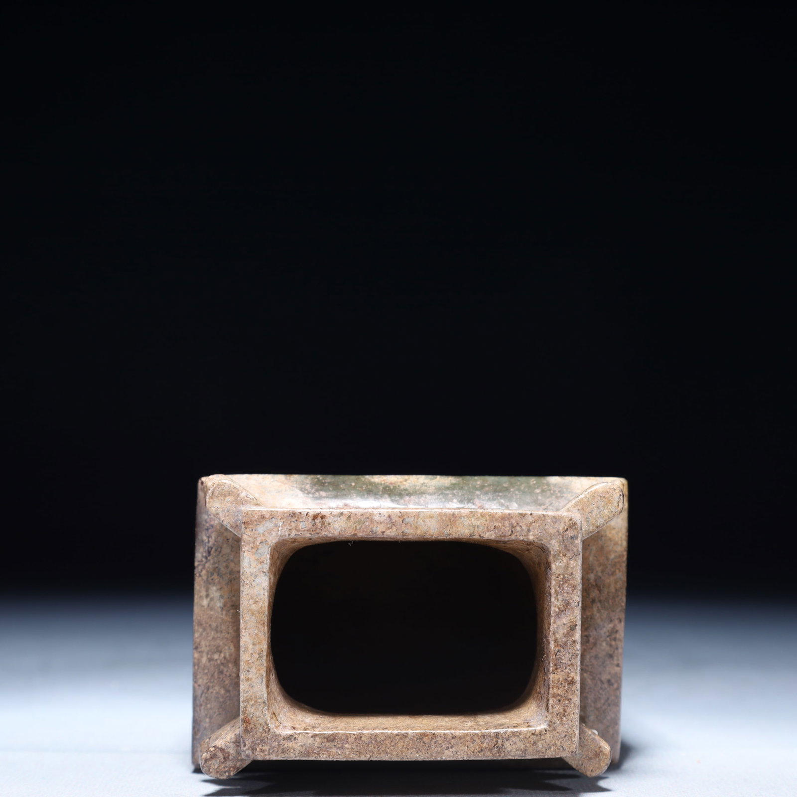 An Archaic Archaic Jade Beast-Face Pattern Bottle - 8