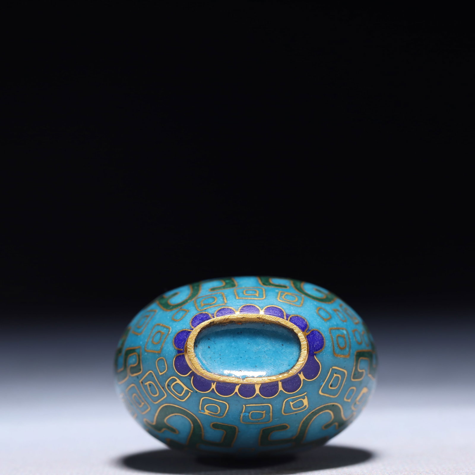An Exquisite Cloisonne Chi-Dragon Pattern Snuff Bottle - 8