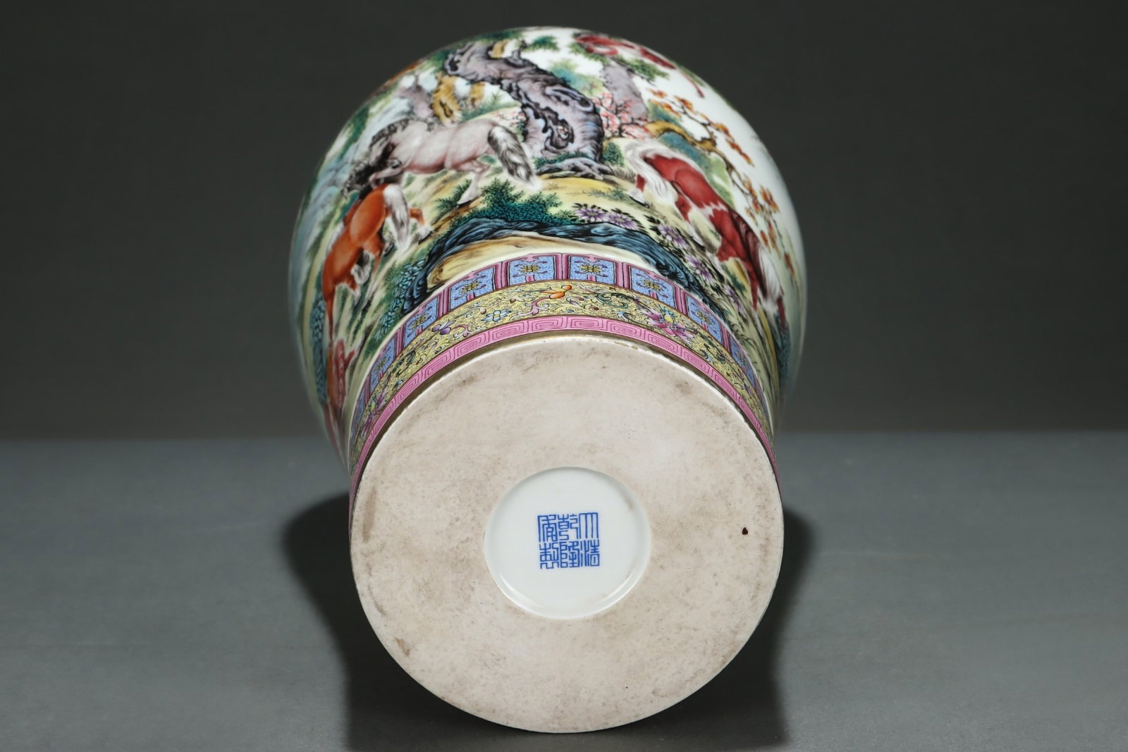 A Rare Enamel Animal Pattern Vase - 8