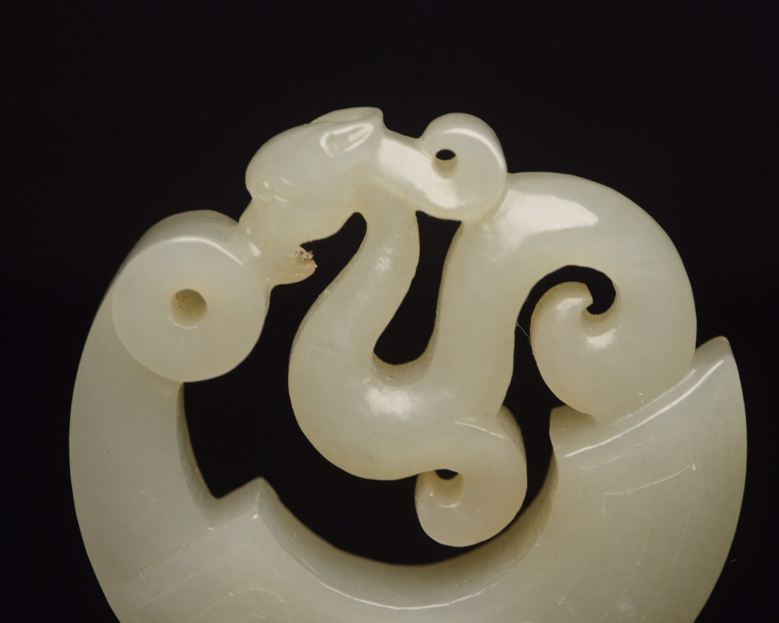 An Exquisite White Jade Phoenix Pattern Pendant - 5