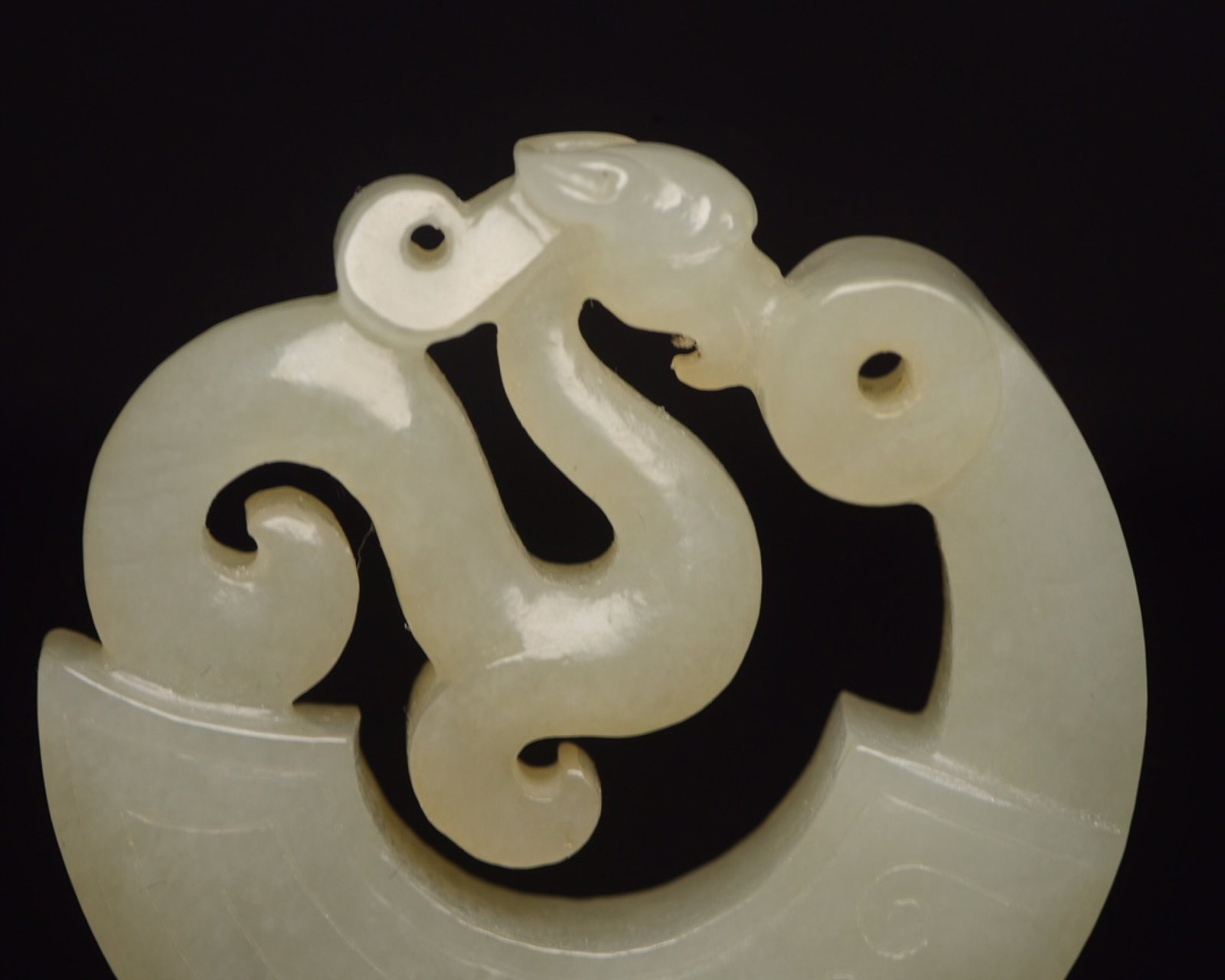 An Exquisite White Jade Phoenix Pattern Pendant - 7