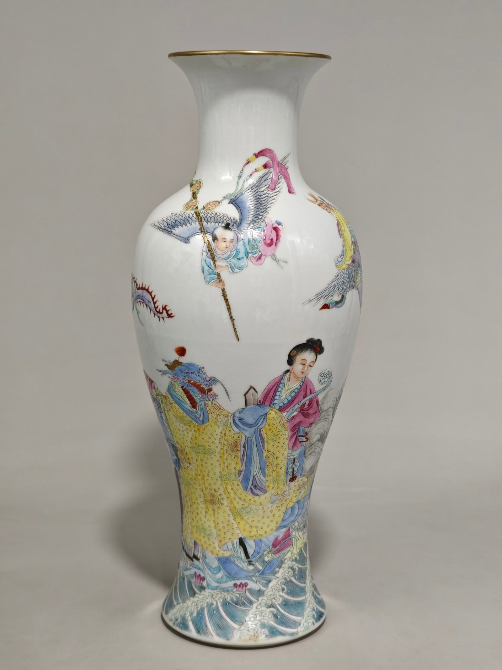 A Rare Famille-Rose Character and Story Pattern Vase (1 of 7)