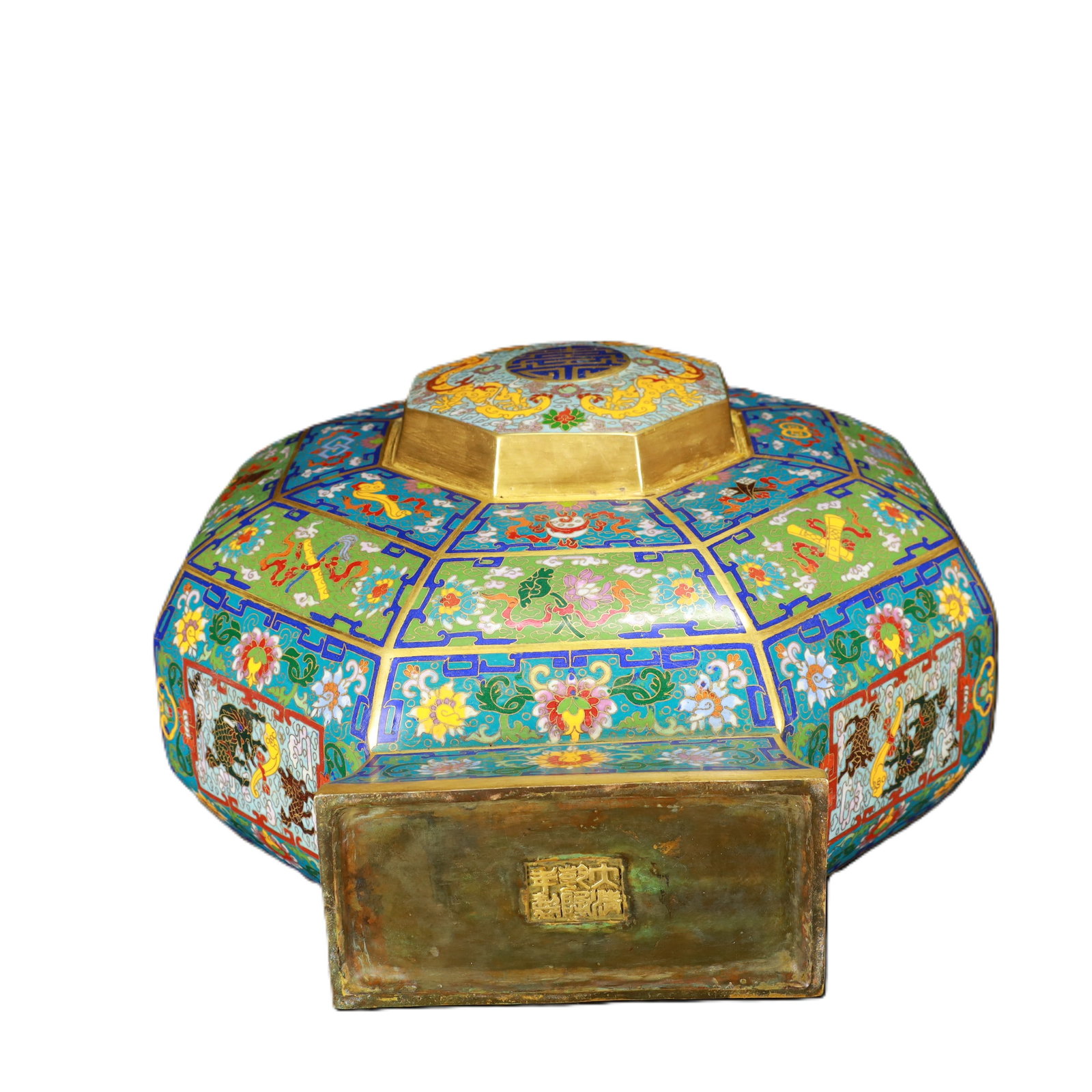 An Exquisite Cloisonne Eight Treasures Pattern Bottle - 10