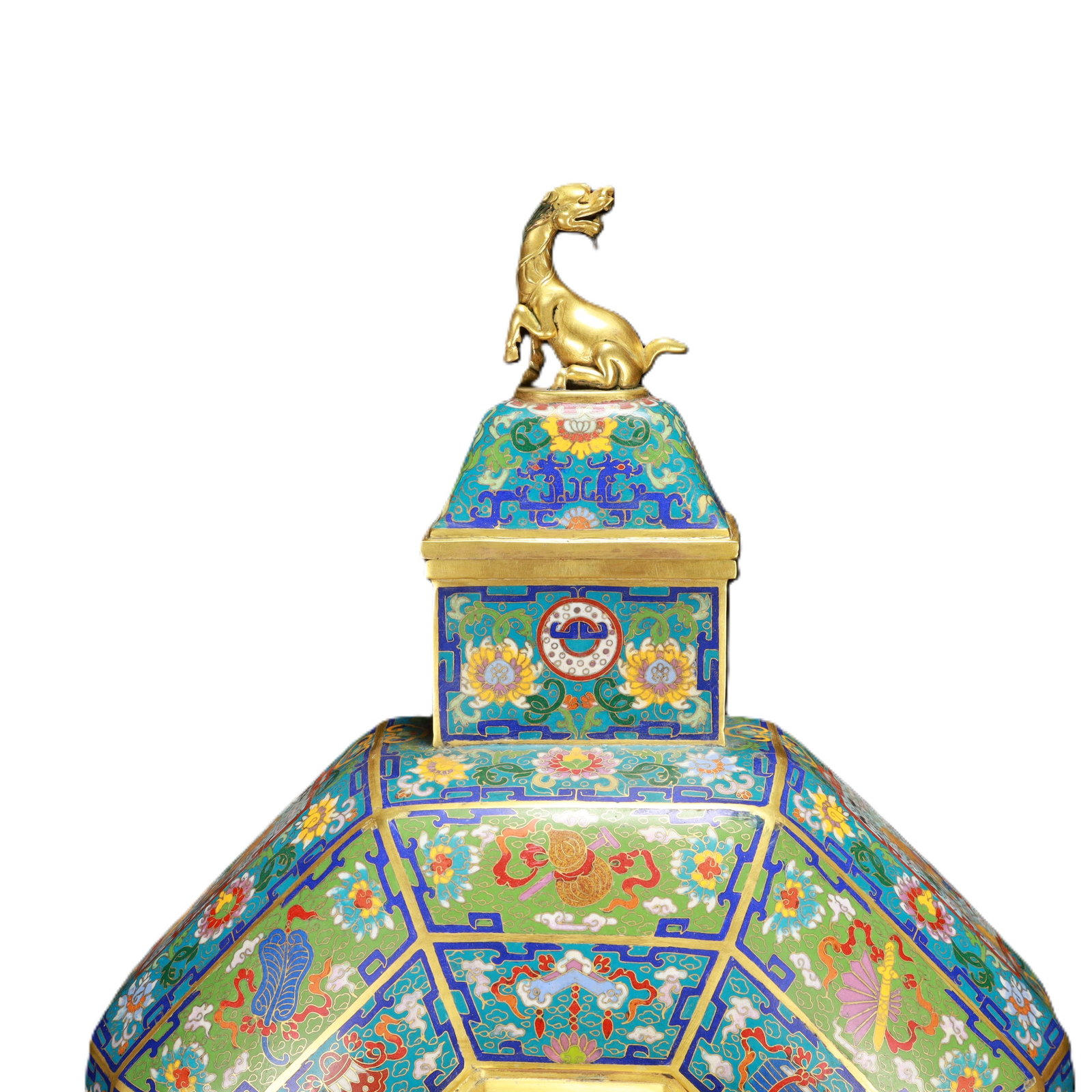 An Exquisite Cloisonne Eight Treasures Pattern Bottle - 2