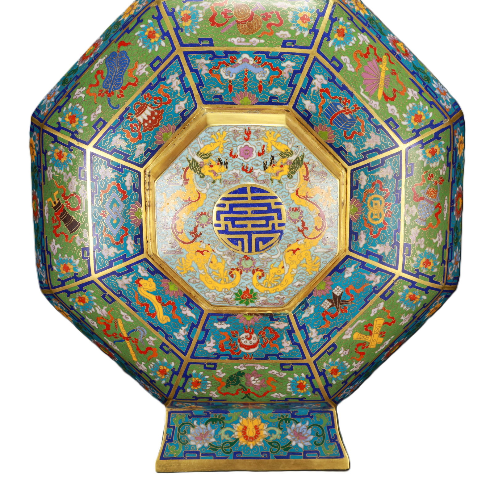 An Exquisite Cloisonne Eight Treasures Pattern Bottle - 3