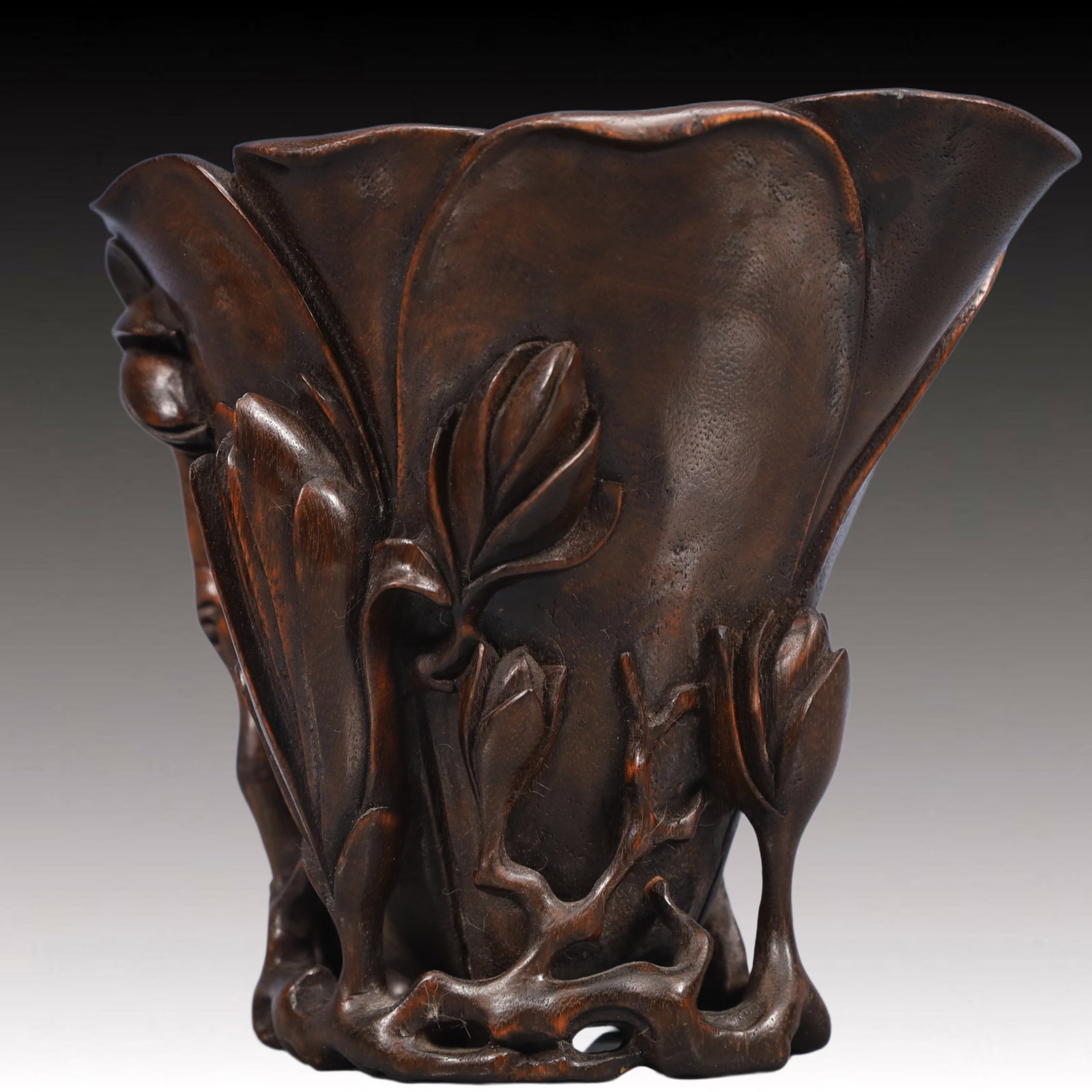 An Exquisite Eaglewood Flower Pattern Cup - 2