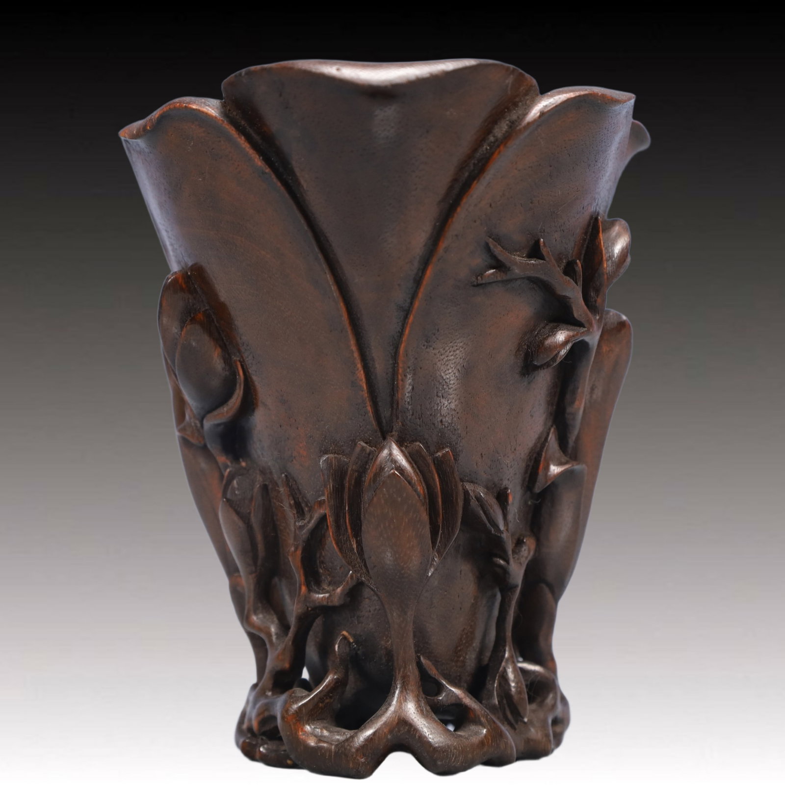 An Exquisite Eaglewood Flower Pattern Cup - 3
