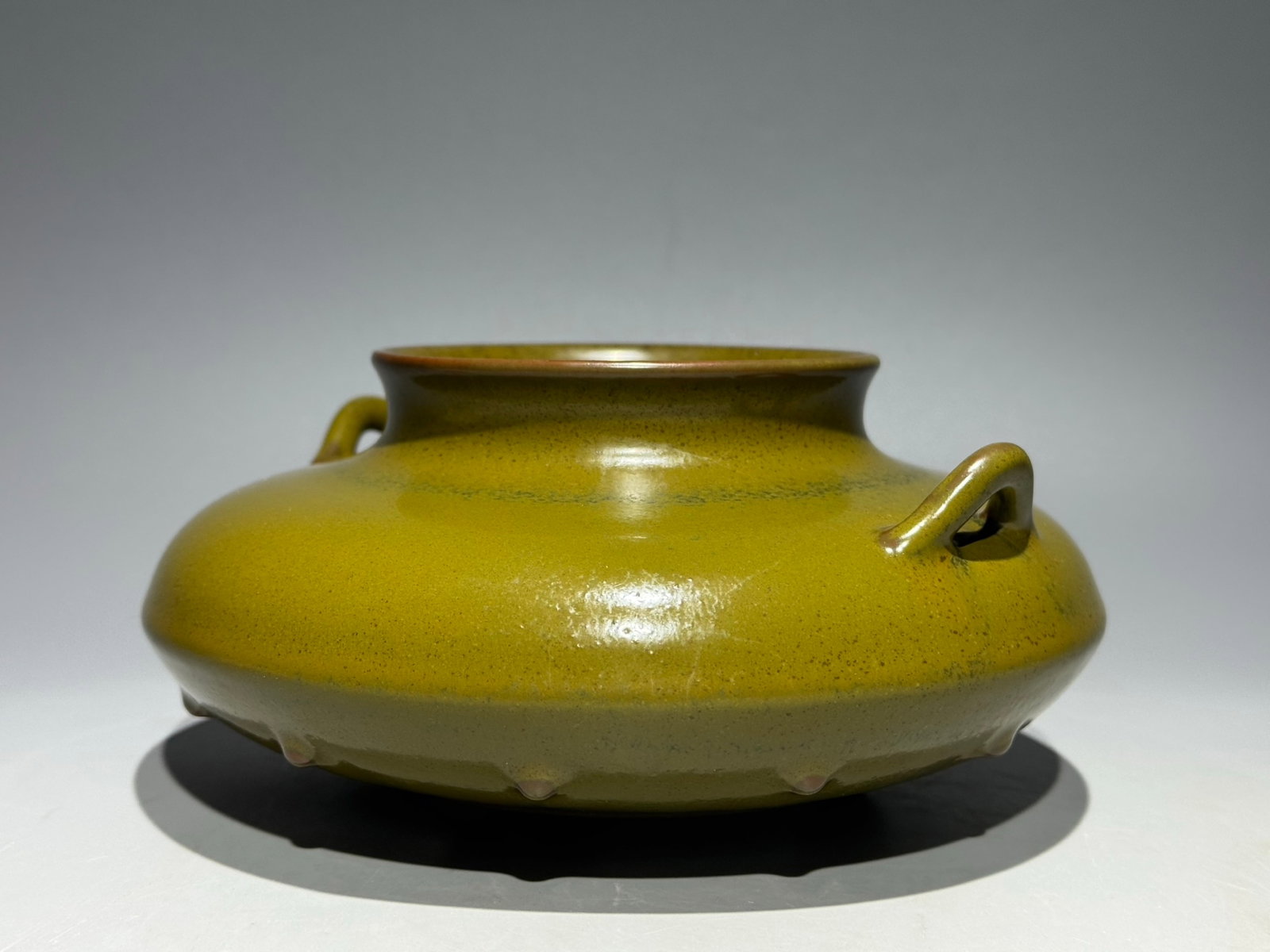 An Exquisite Teadust Glazed Double-Ears and Tripod Censer - 2