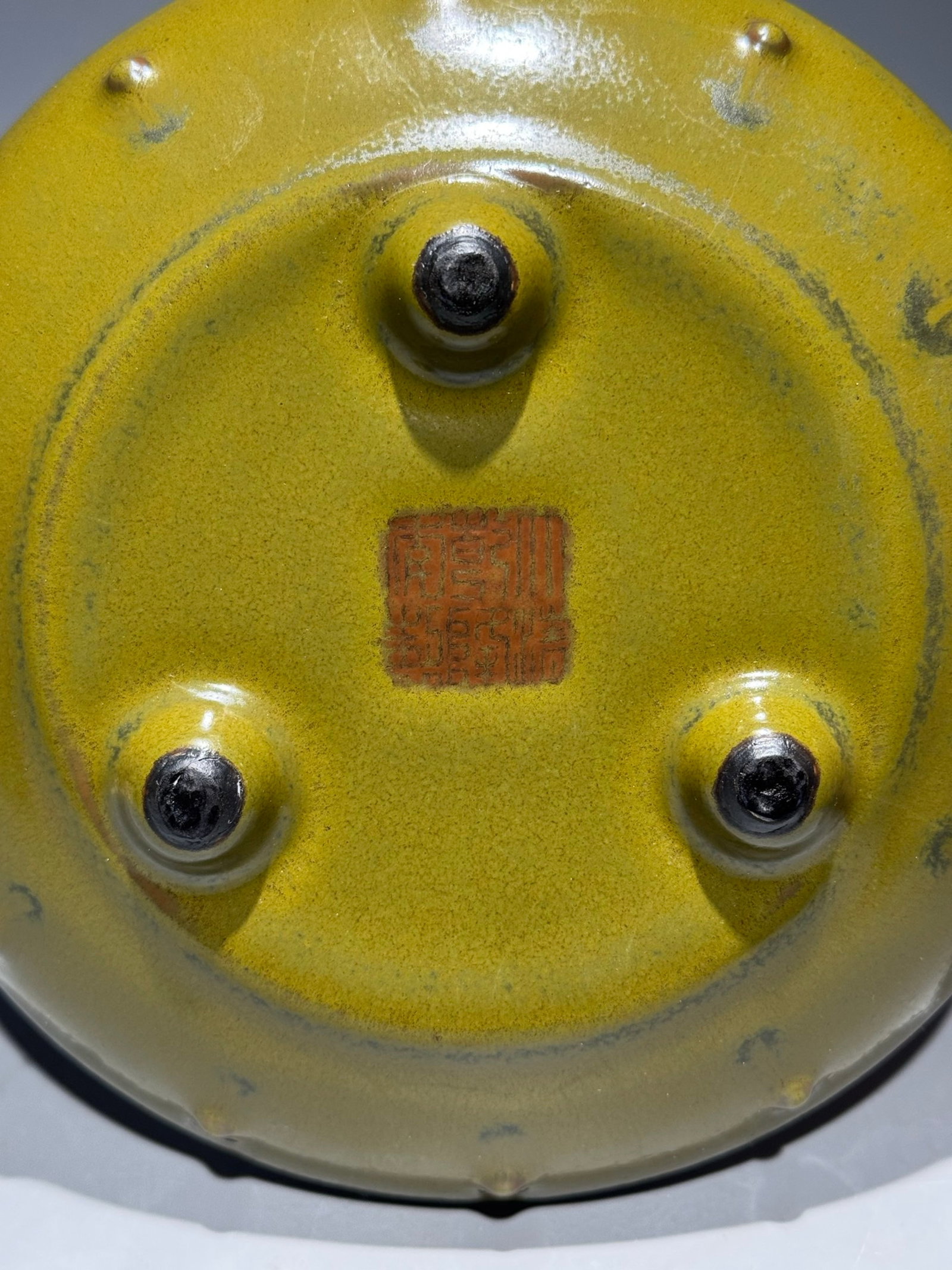 An Exquisite Teadust Glazed Double-Ears and Tripod Censer - 9