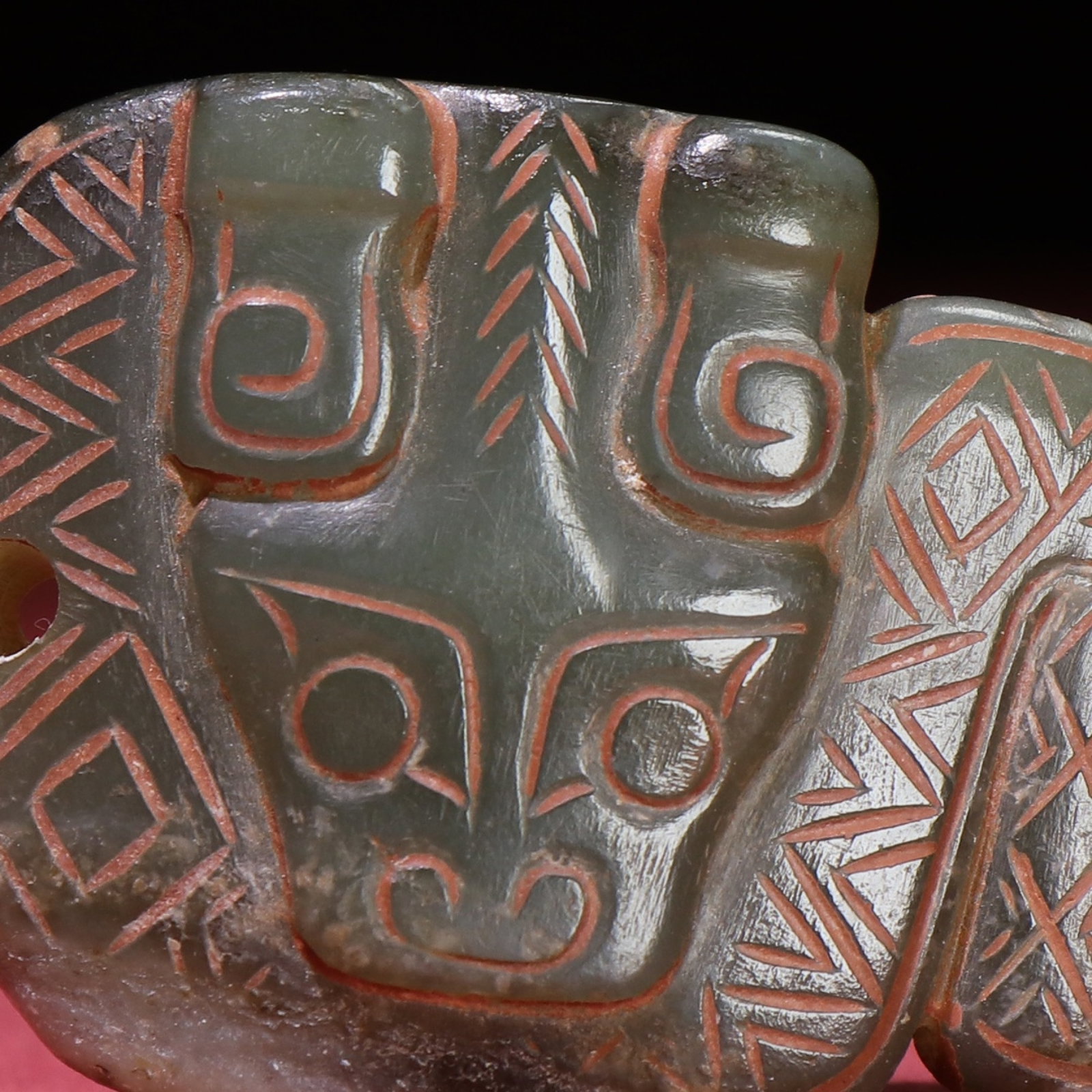 White Jade Dragon Pattern Pendant - 2