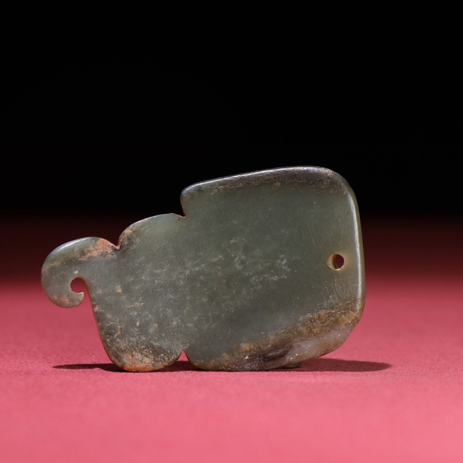 White Jade Dragon Pattern Pendant - 5