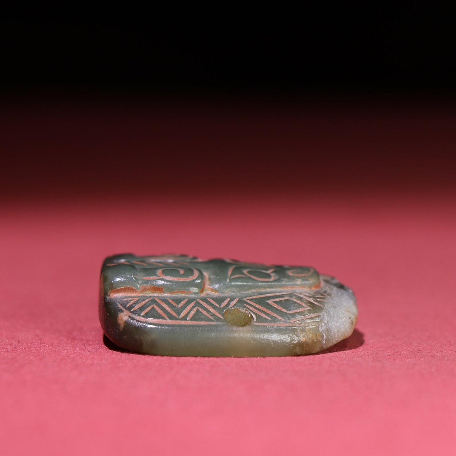 White Jade Dragon Pattern Pendant - 8