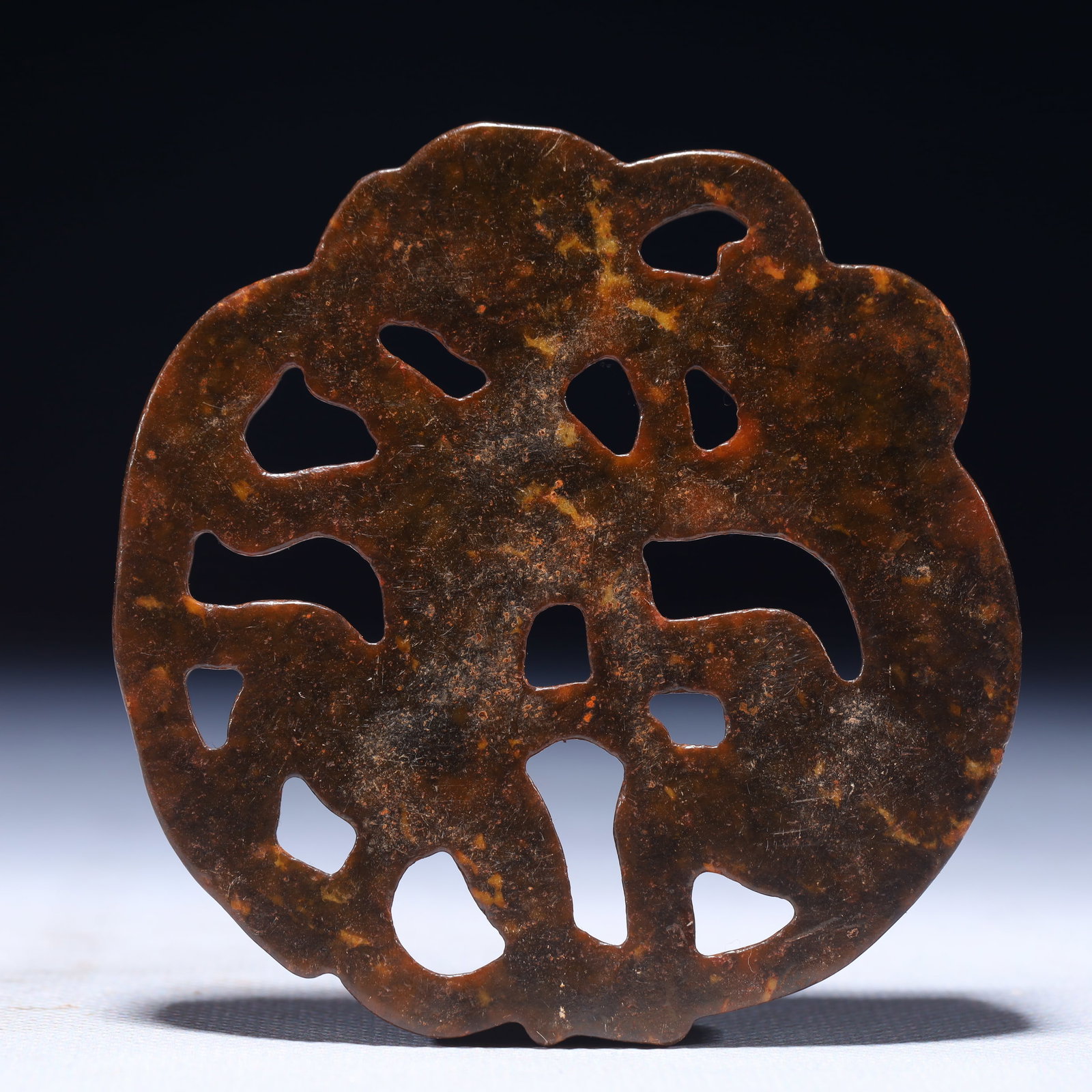 An Exquisite Archaic Jade Monkey Patten Pendant - 3