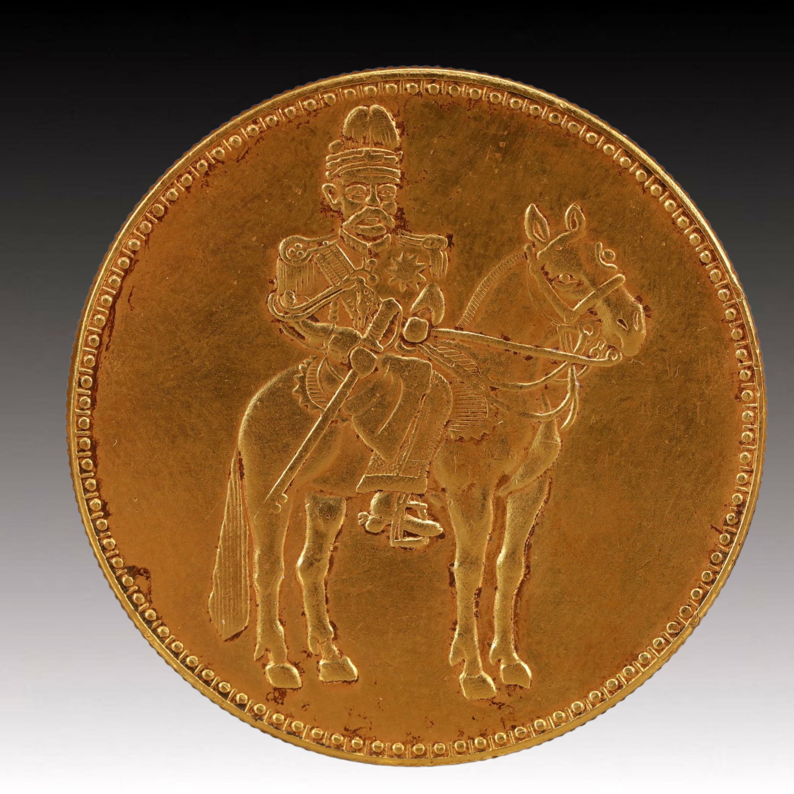 An Exquisite Gilt Silver Coin: An Exquisite Gilt Silver Coin,The Republic of China, Size:1.5in Weight:37.5g