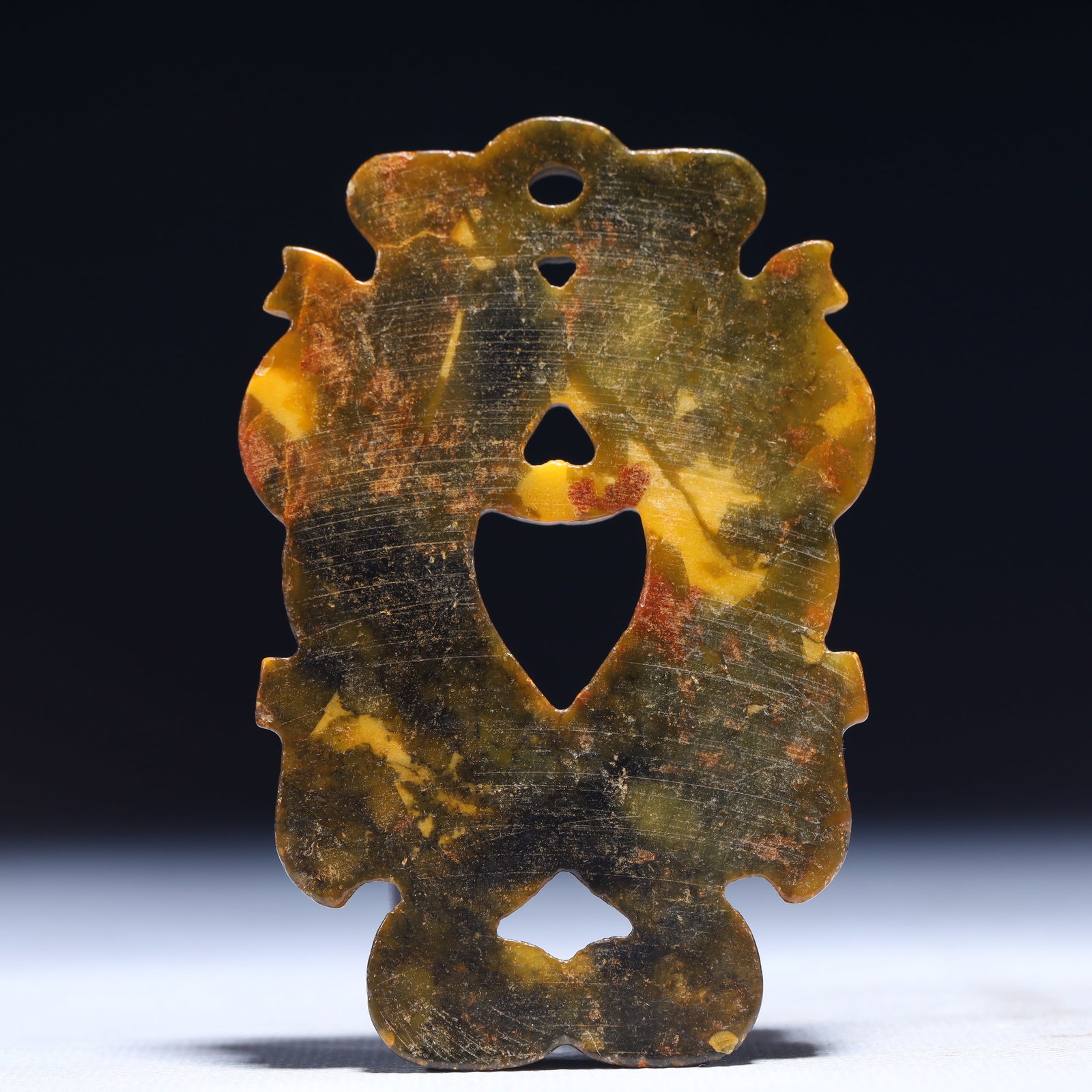 An Exquisite Archaic Jade Beast Pattern Pendant - 6