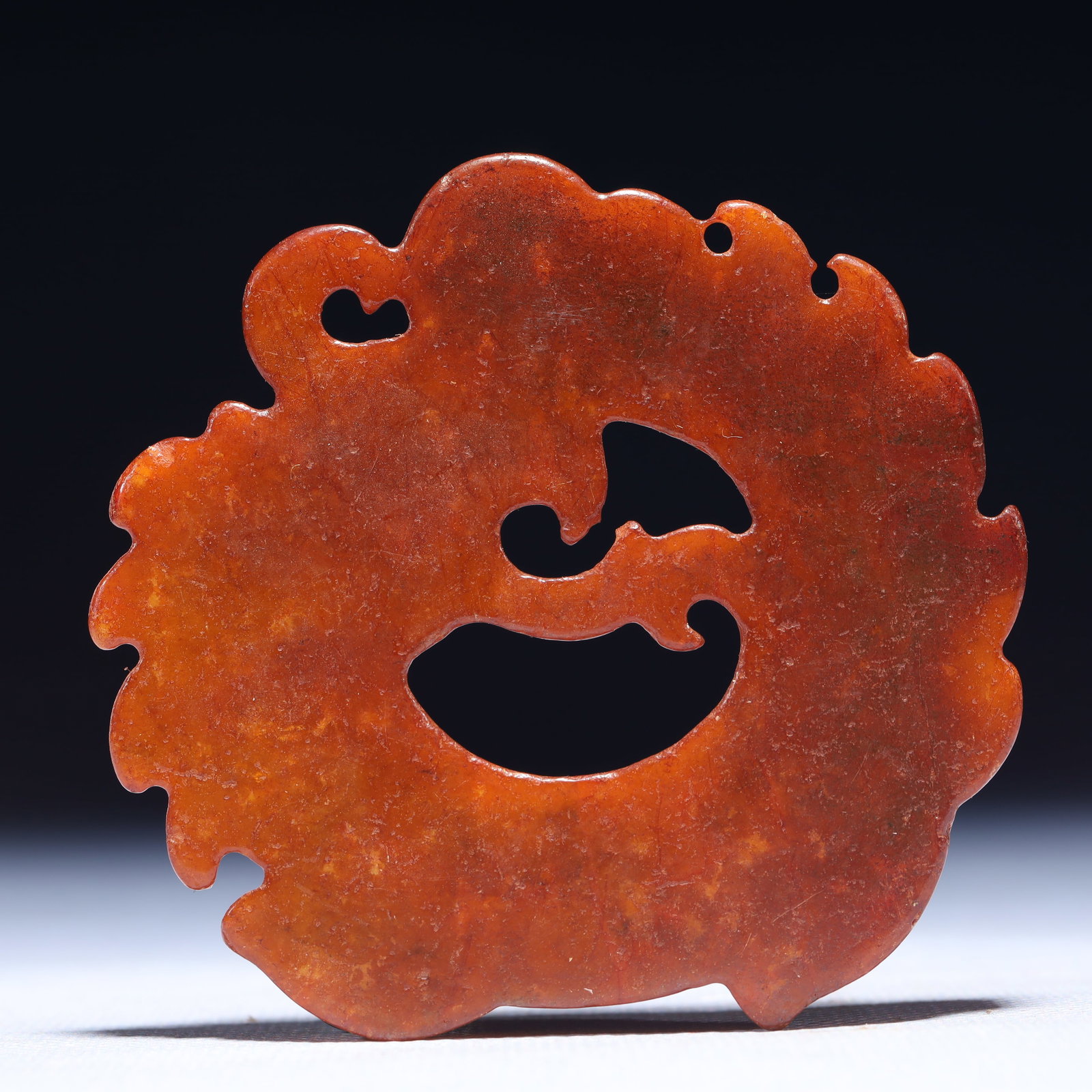 An Exquisite Archaic Jade Dragon Pattern Pendant - 3