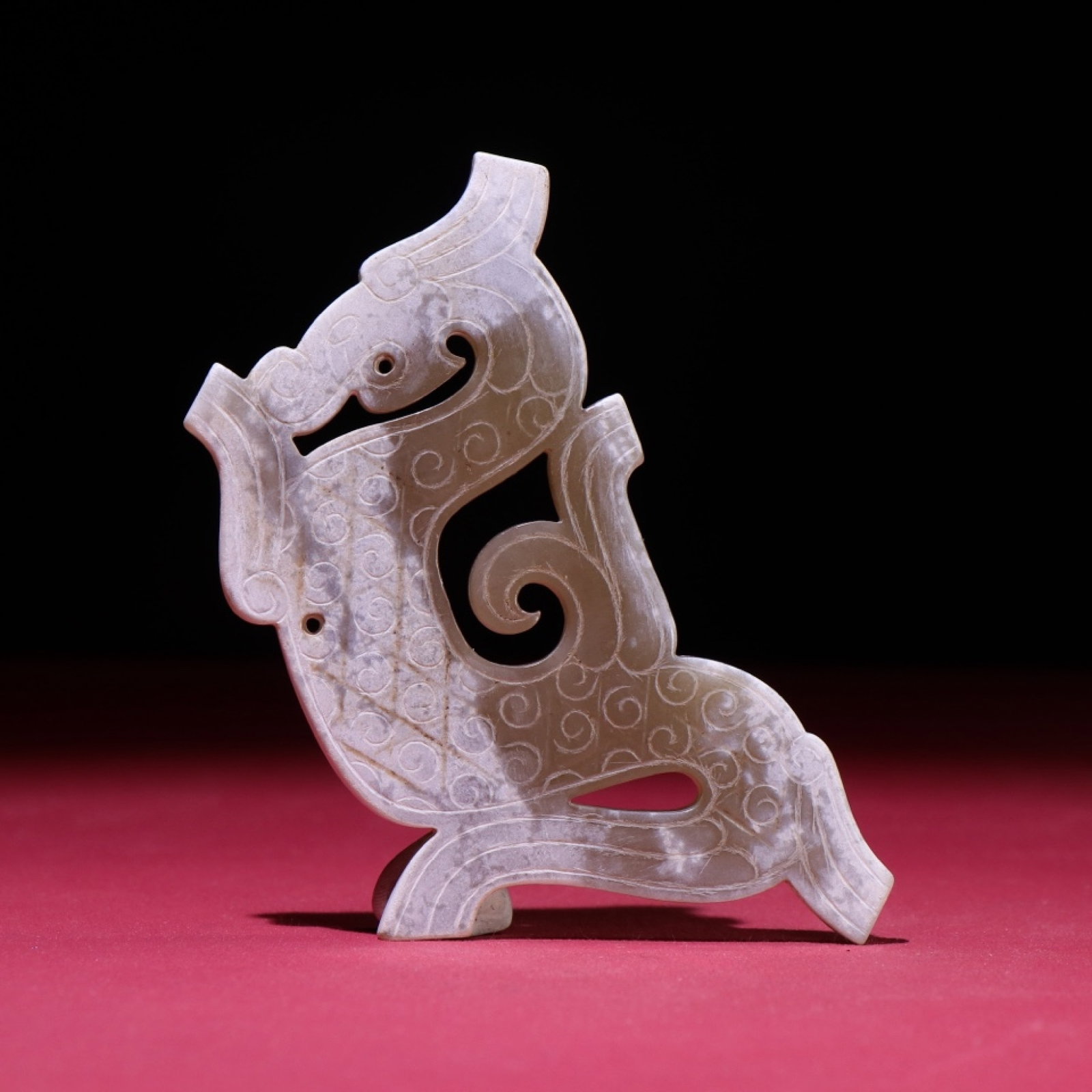 White Jade Dragon Pendant - 4