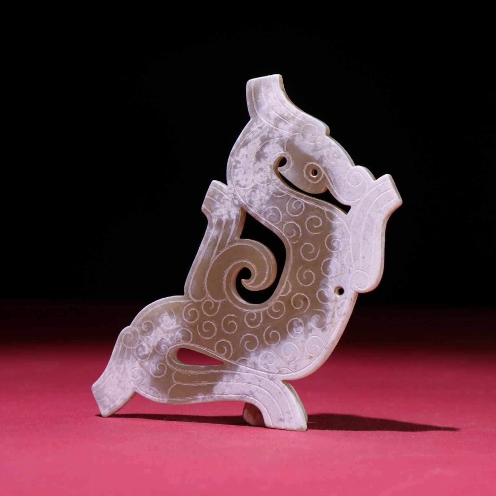 White Jade Dragon Pendant - 6