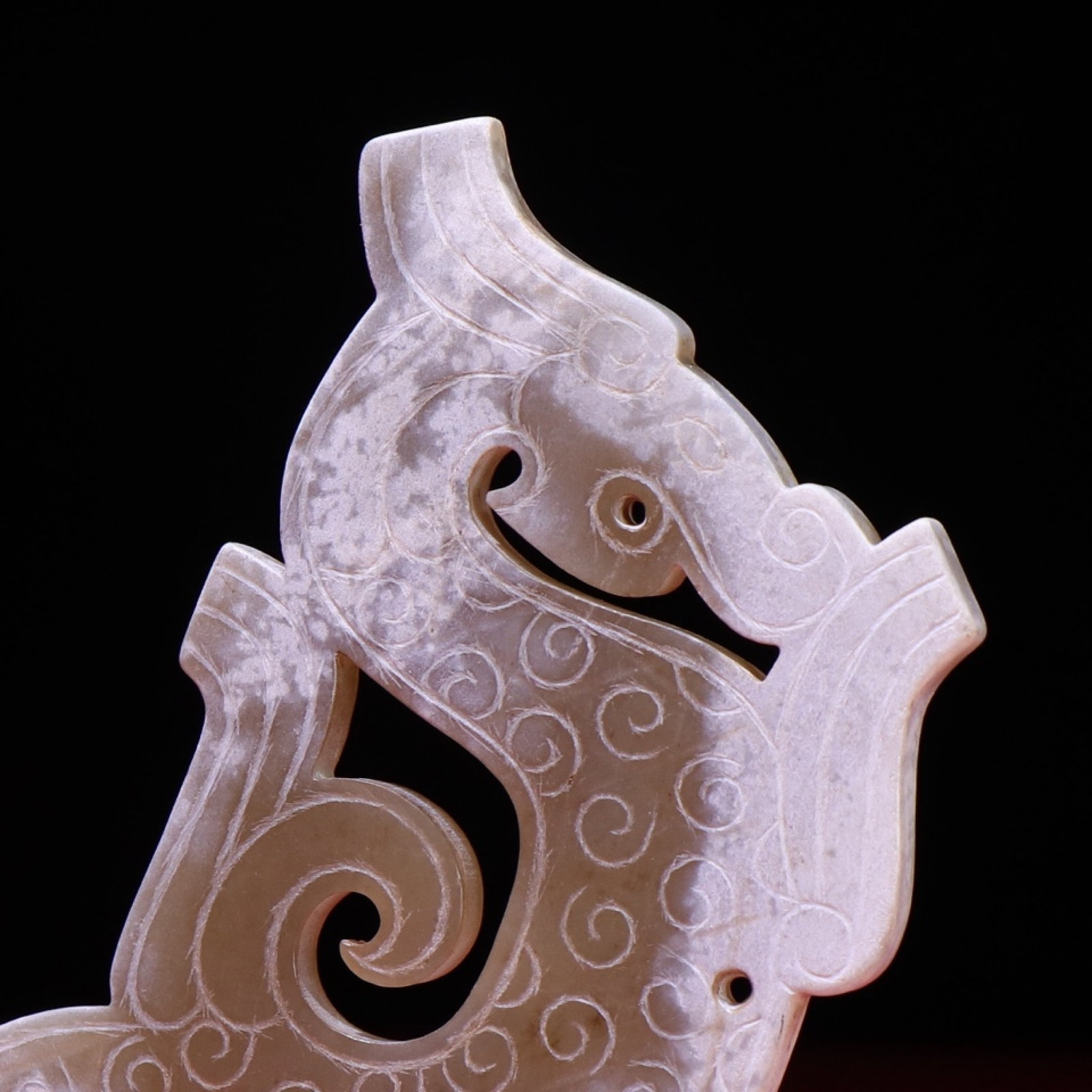 White Jade Dragon Pendant - 7
