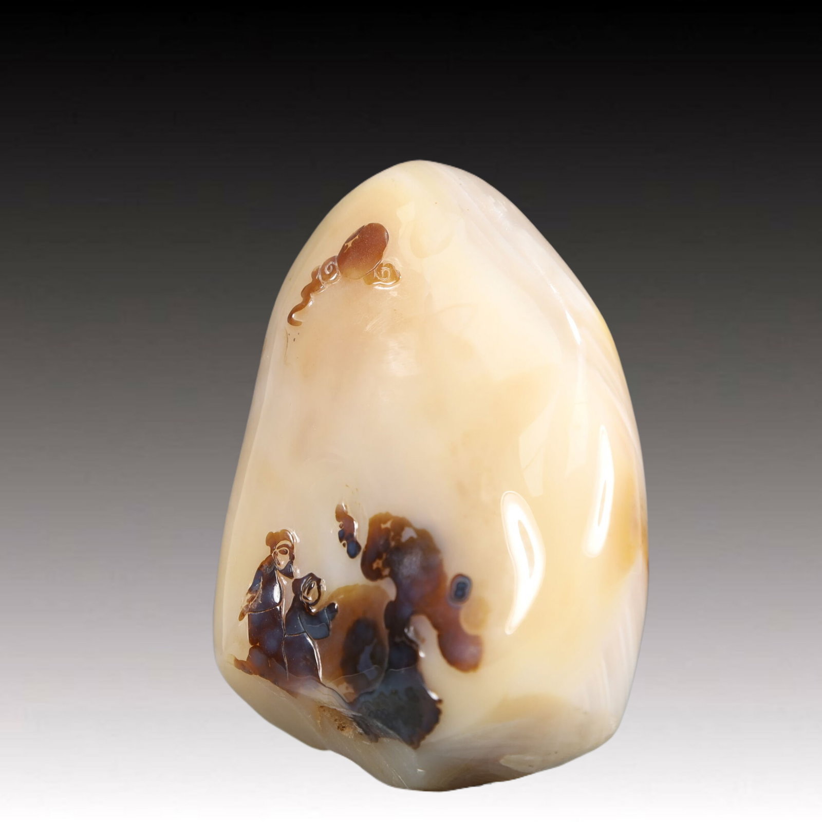 An Exquisite Agate Figure Pattern Ornament - 2