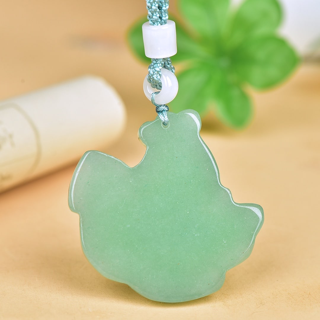 An Exquisite Greenish Jade Fish Pattern Pendant - 4