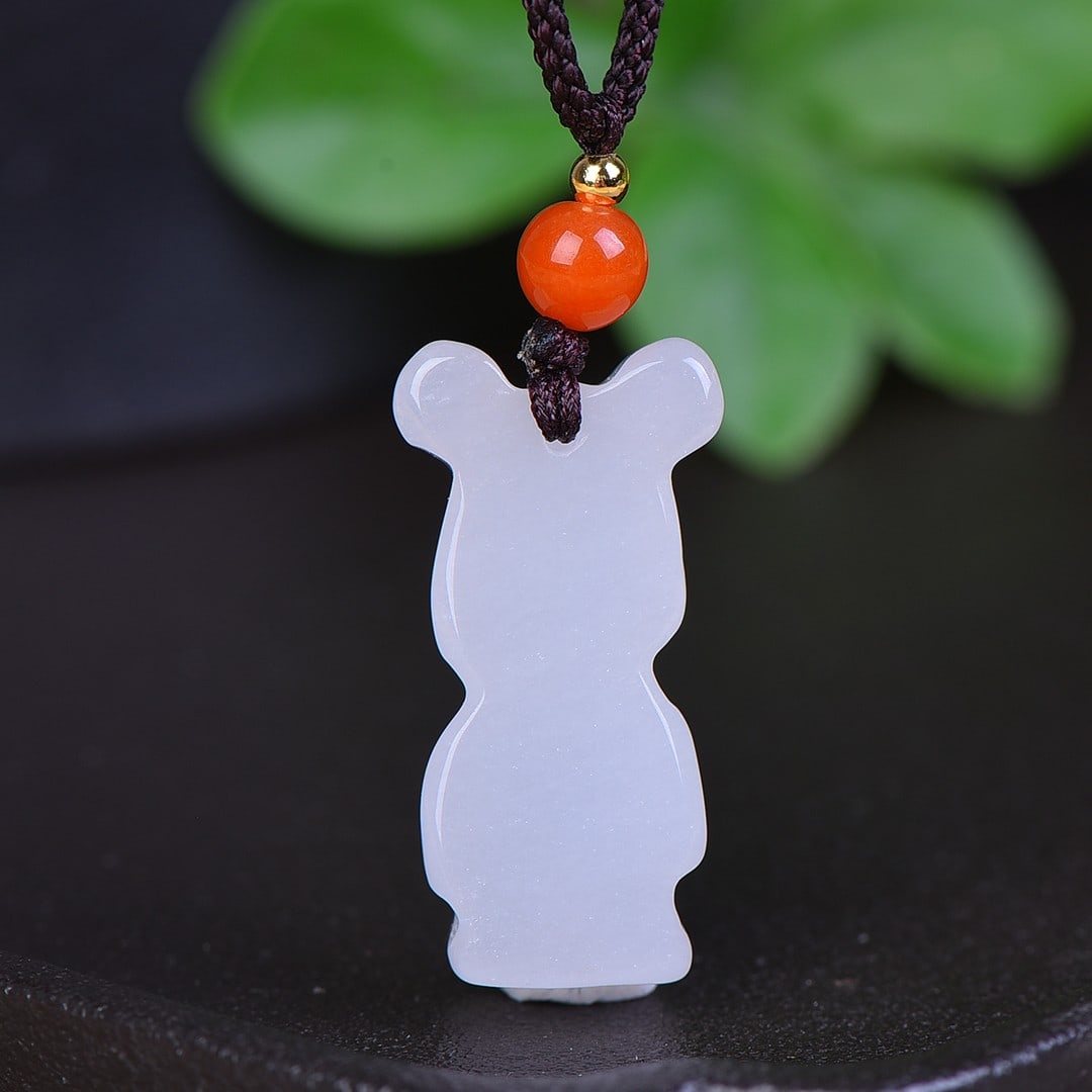 An Exquisite White Jade Pendant - 5